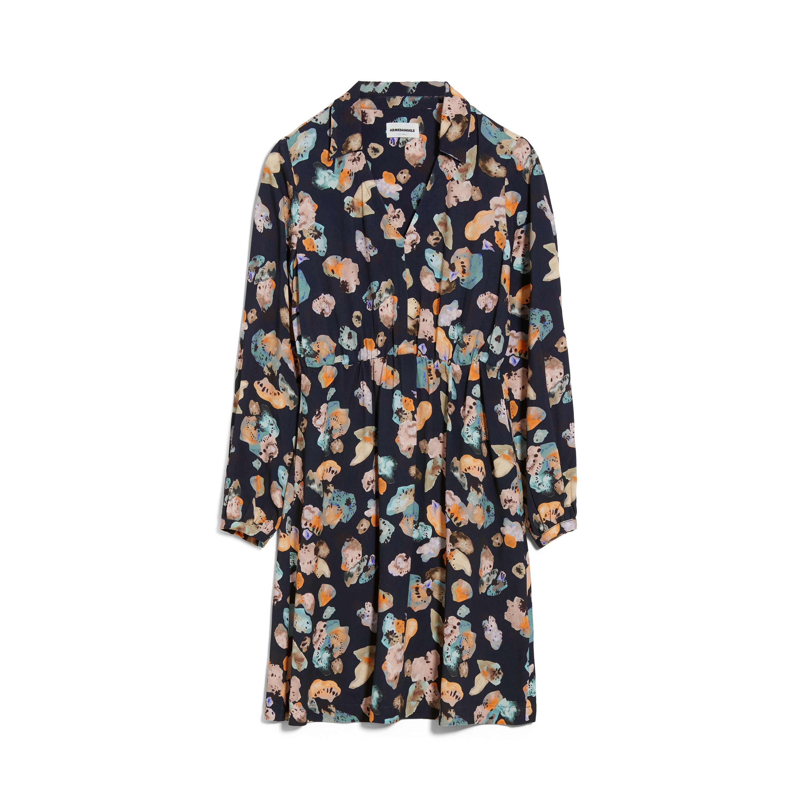 ARMEDANGELS Webkleid "DESIRAA LAYERED" Night Sky