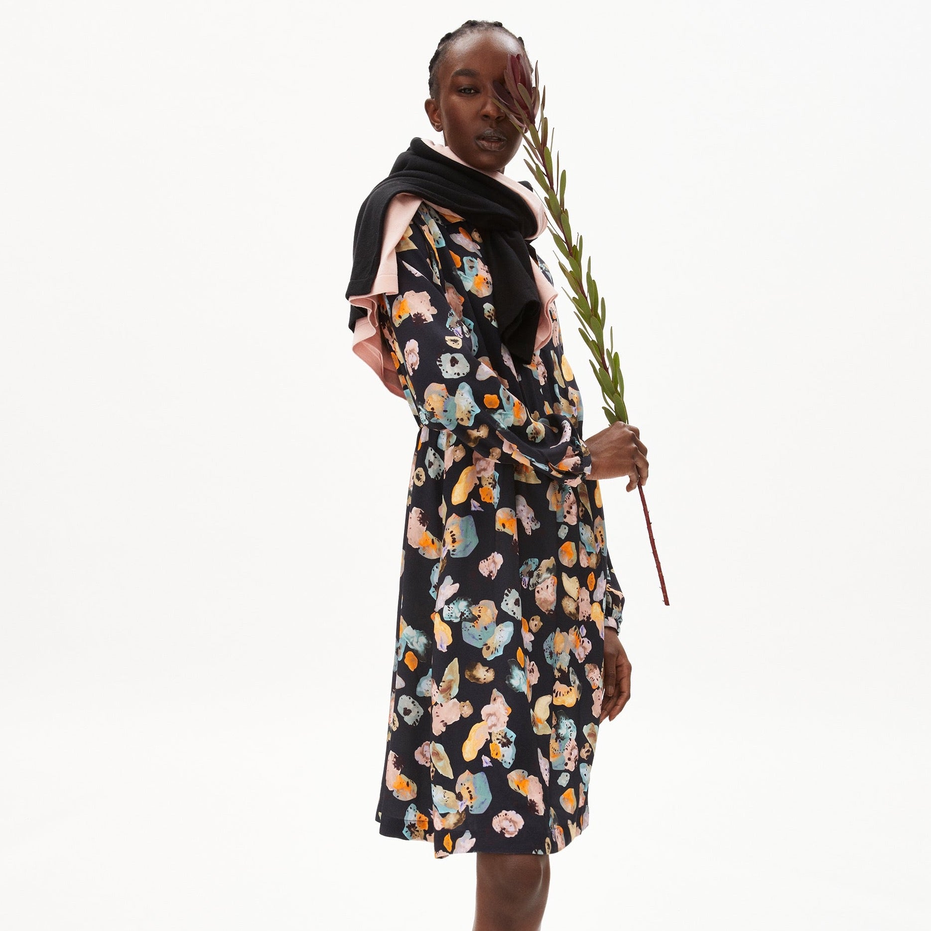 ARMEDANGELS Webkleid "DESIRAA LAYERED"