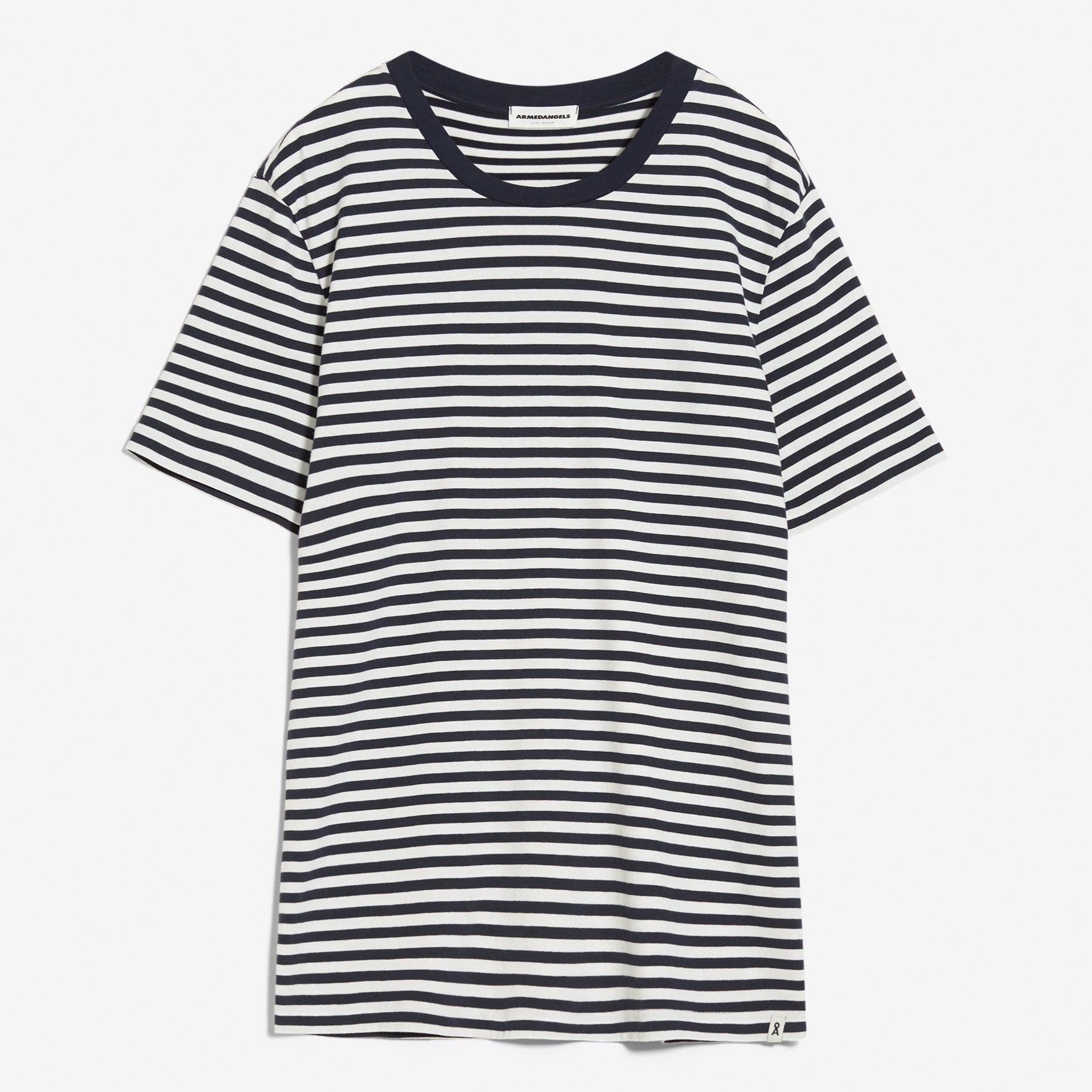 ARMEDANGELS T-Shirt "AADON STRIPES" Night Sky-White