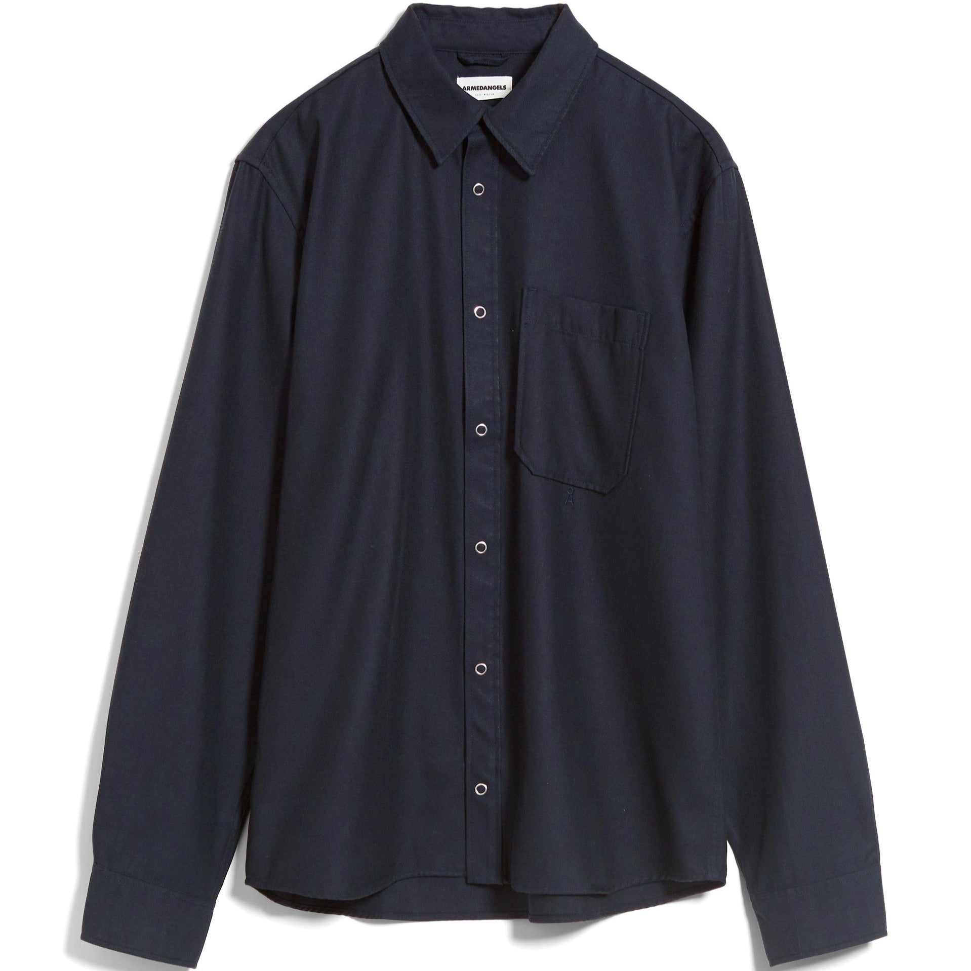 ARMEDANGELS Herren Hemd "NORDAA" Night Sky