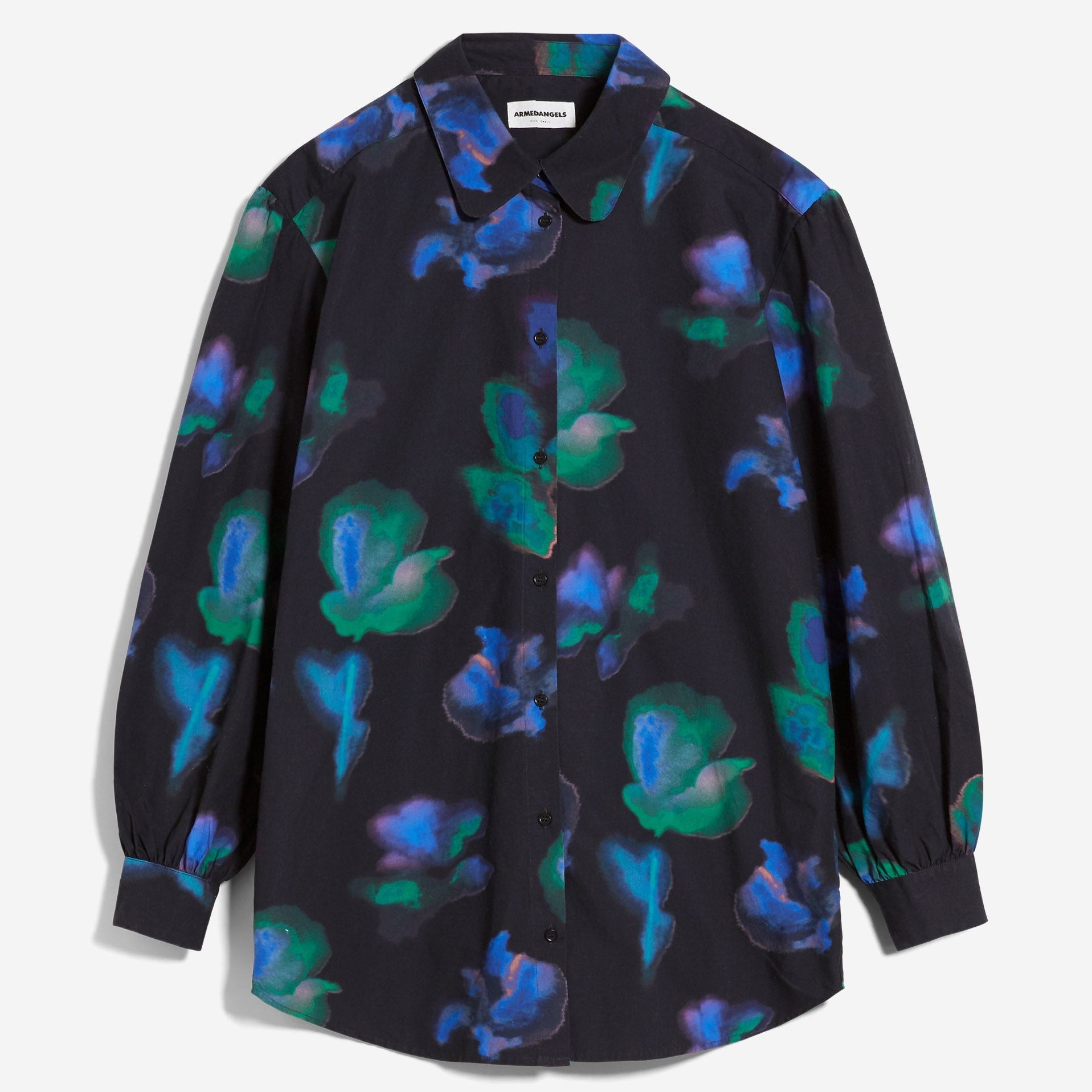 ARMEDANGELS Bluse "BAAJI GLITCH FLORAL" Black