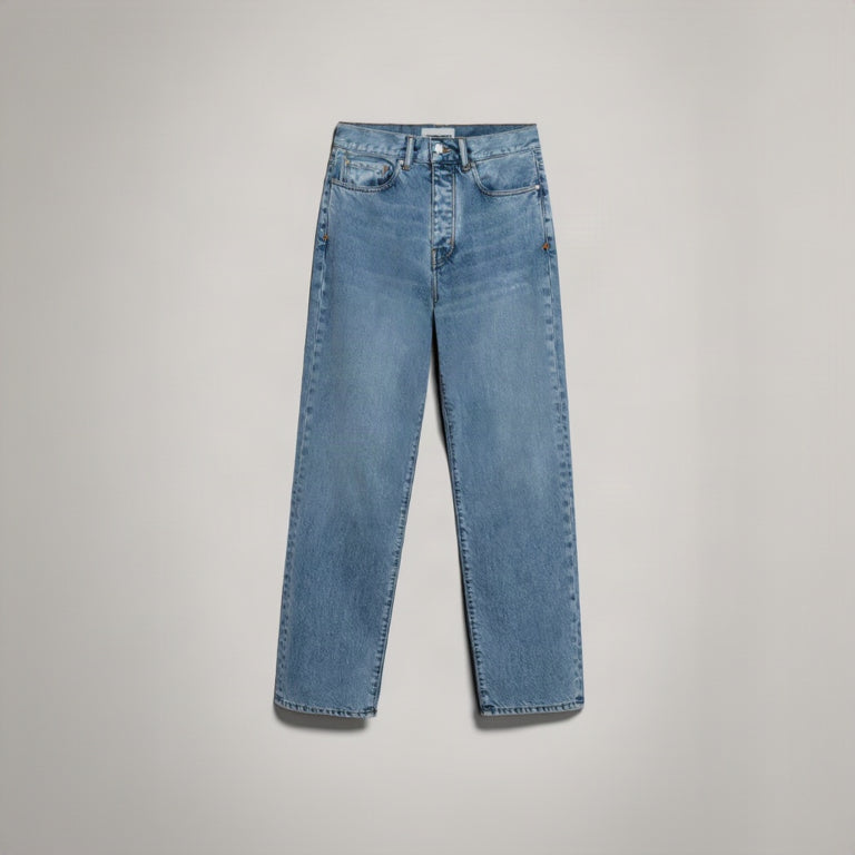 ARMEDANGELS Damen Straight Jeans 5 Pockets "AAIKALA" Medium Slate 32