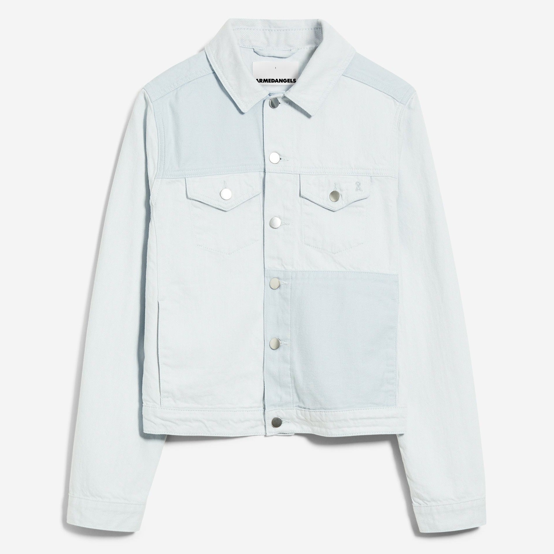 ARMEDANGELS Jeansjacke "VELITAA PATCHED" Blue White