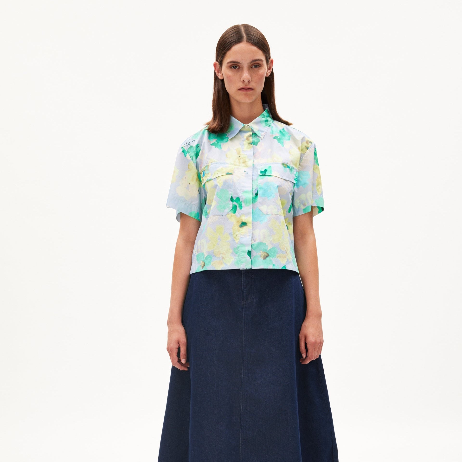 ARMEDANGELS Bluse "ELIANAA AQUA FLORAL"