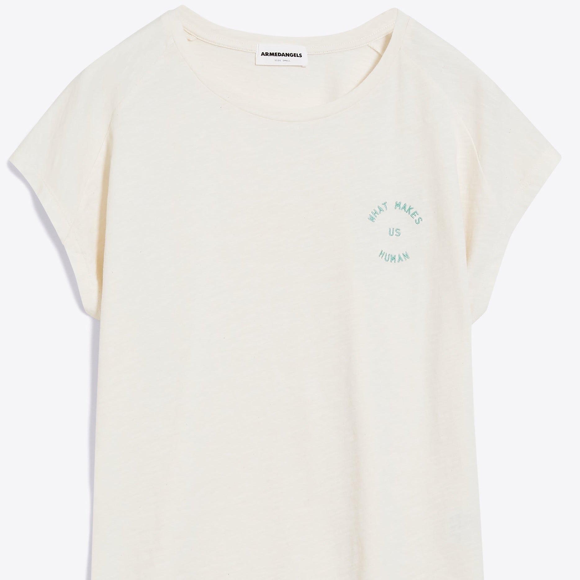 ARMEDANGELS T-Shirt "ONELIAA QUOTE" Undyed