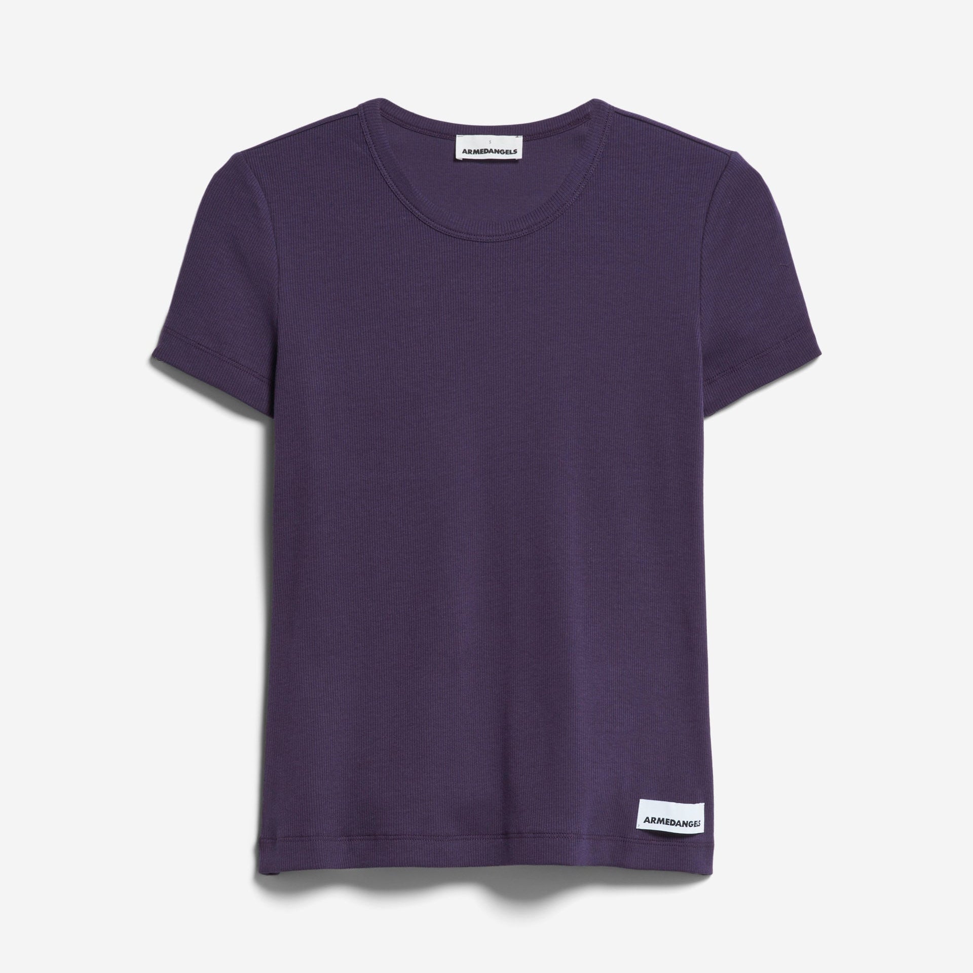 ARMEDANGELS Ripp-T-Shirt "KARDAA" S Blue Ash