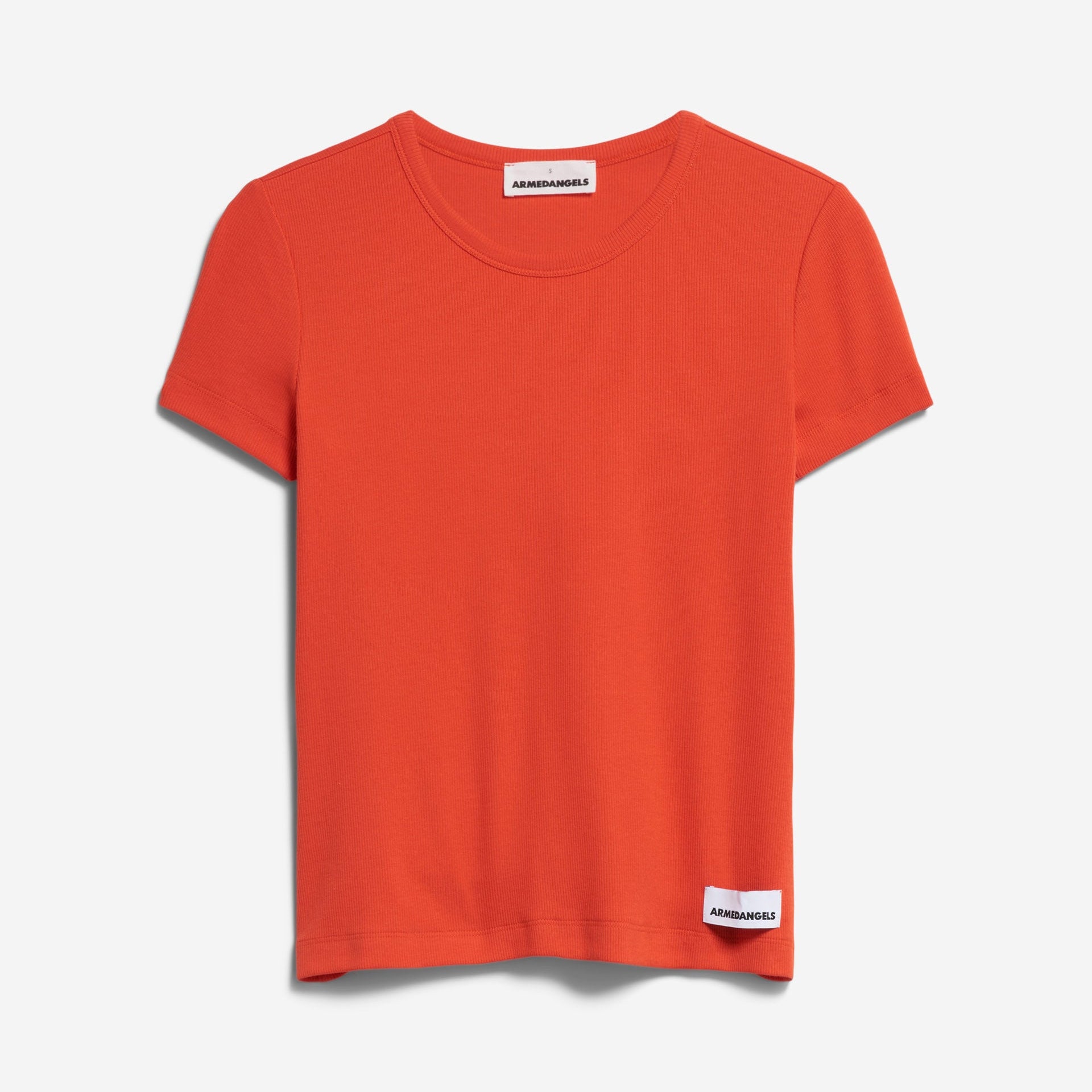 ARMEDANGELS Ripp-T-Shirt "KARDAA" Poppy Red