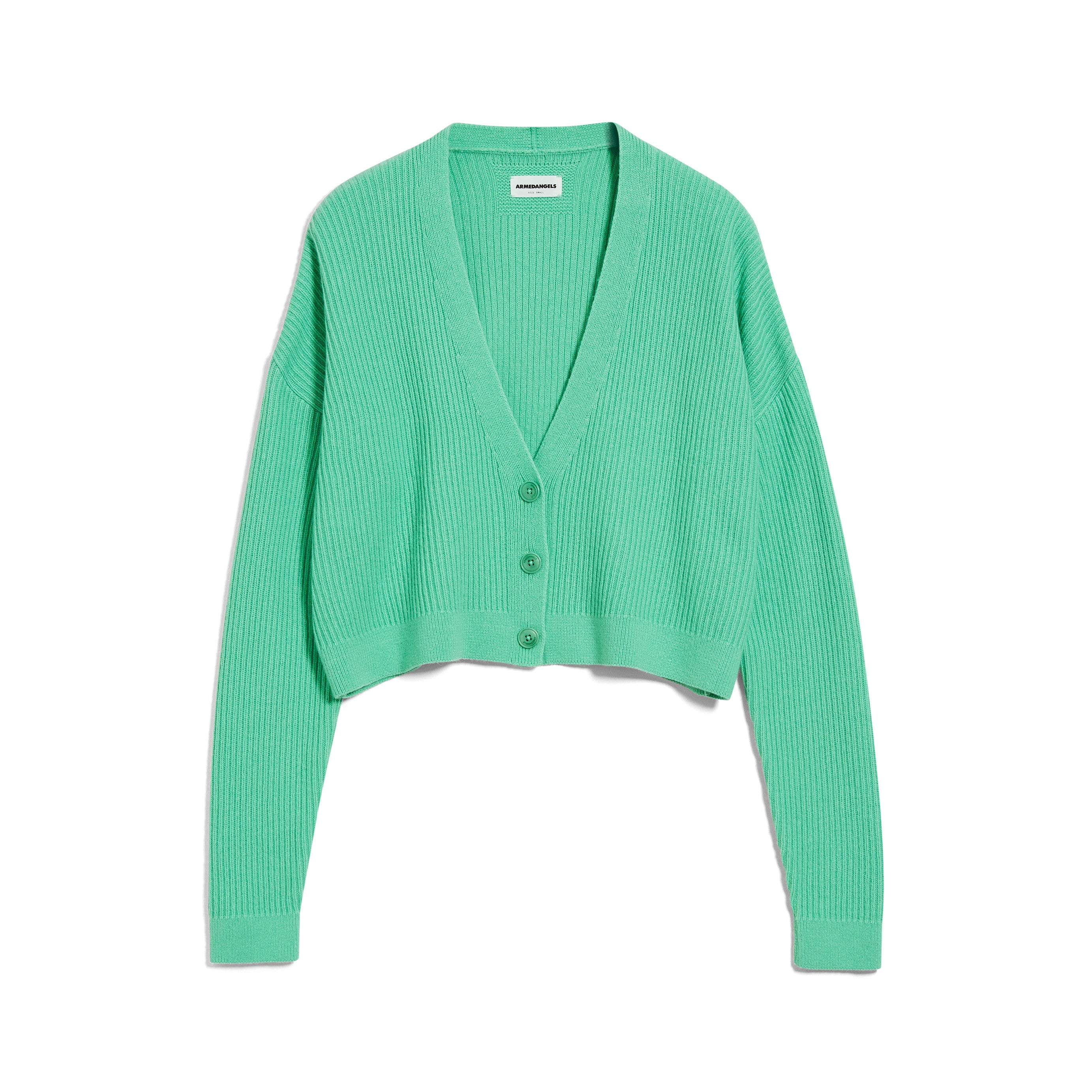 ARMEDANGELS Cardigan "DAMIRAA SOFT" Bright Lime