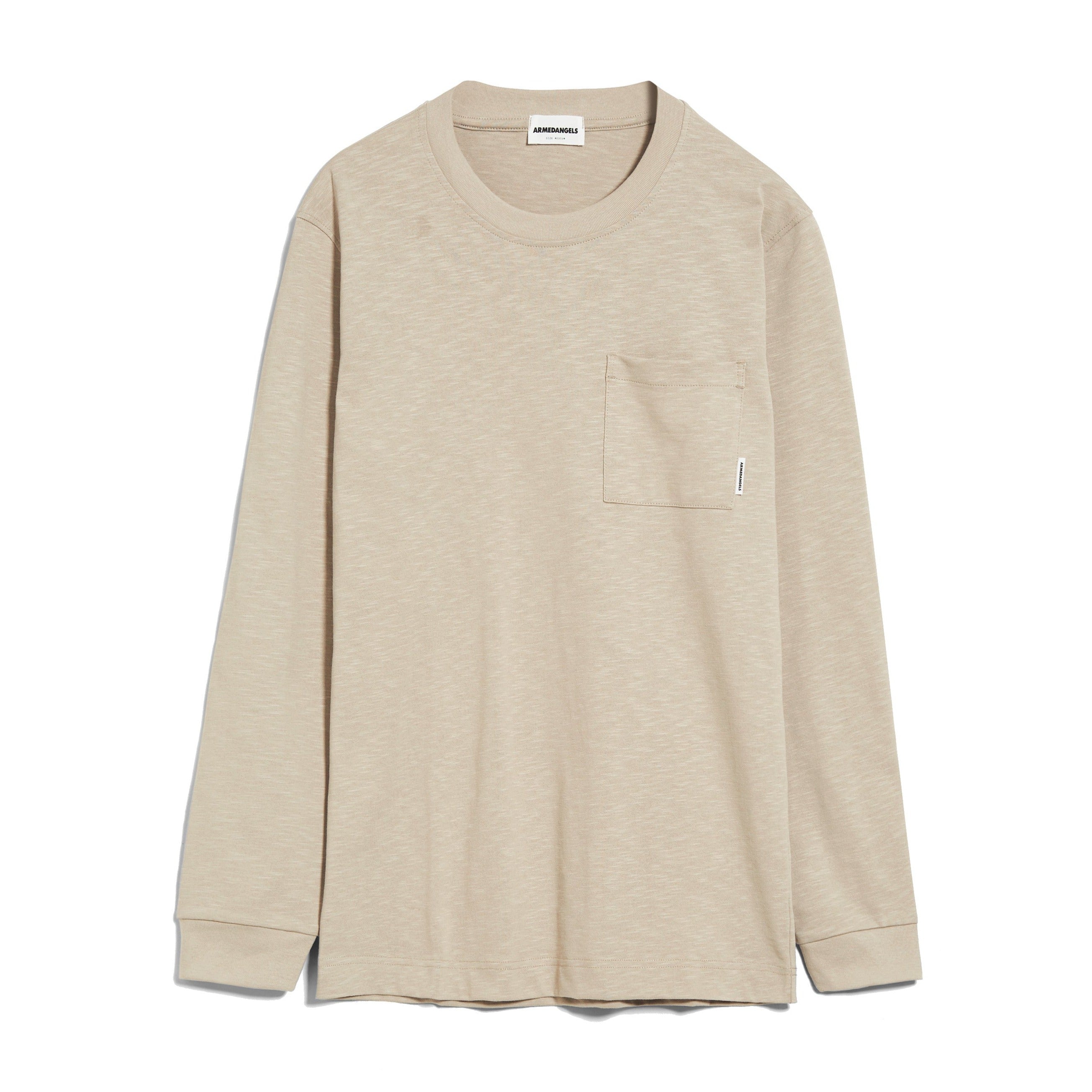 ARMEDANGELS Longsleeve "BAAZO FLAMÉ" Sand Stone