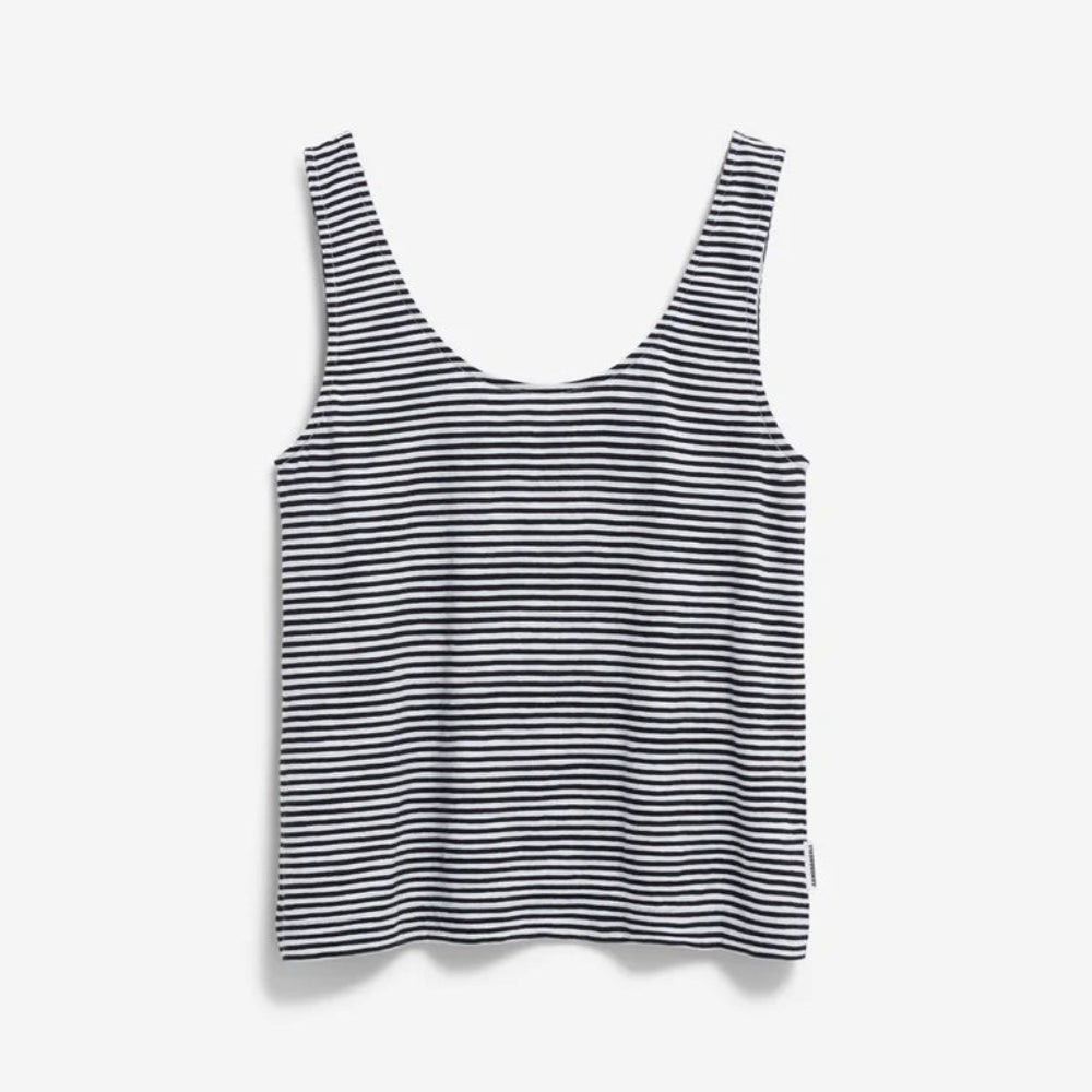 ARMEDANGELS Top "MINAAMI LITA" Black-Oatmilk