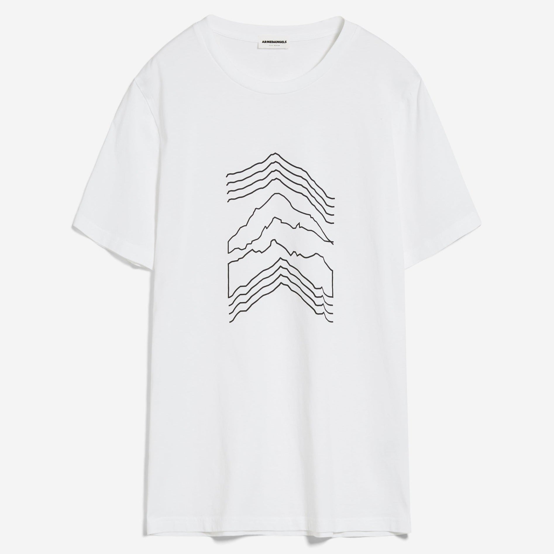 ARMEDANGELS T-Shirt "JAAMES MOUNTAIN ICON" White