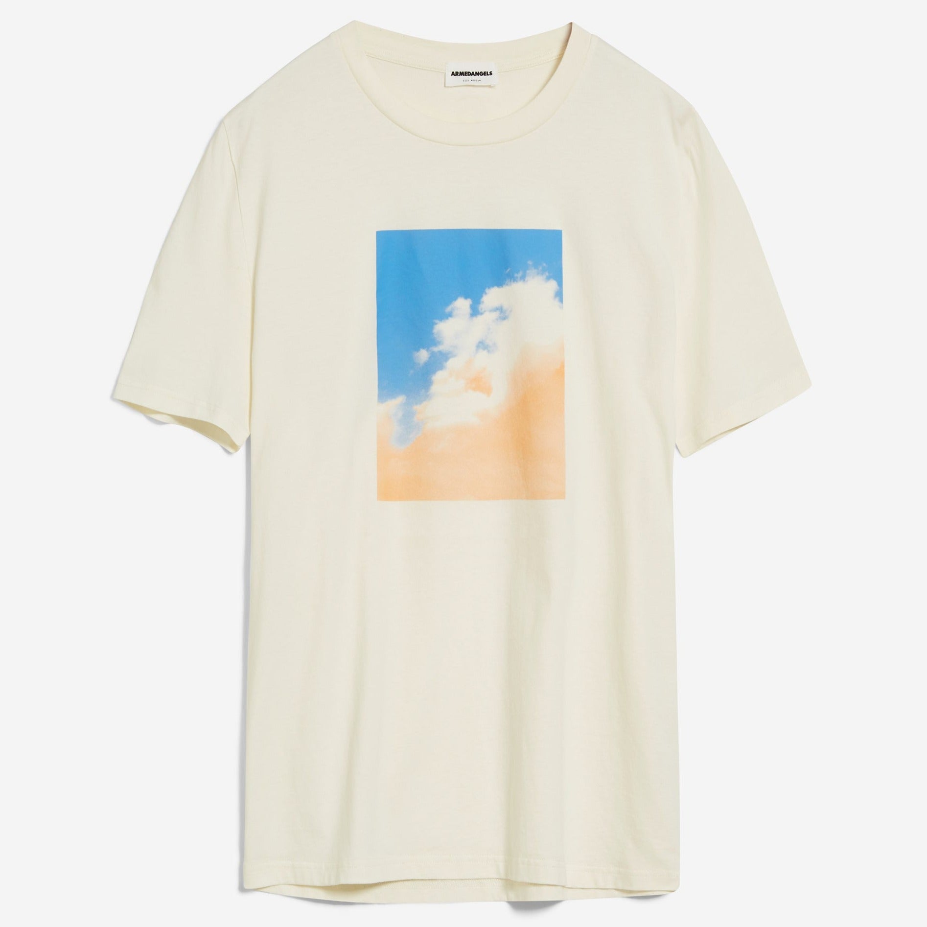 ARMEDANGELS T-Shirt "JAAMES SUMMER SKY" Oatmilk