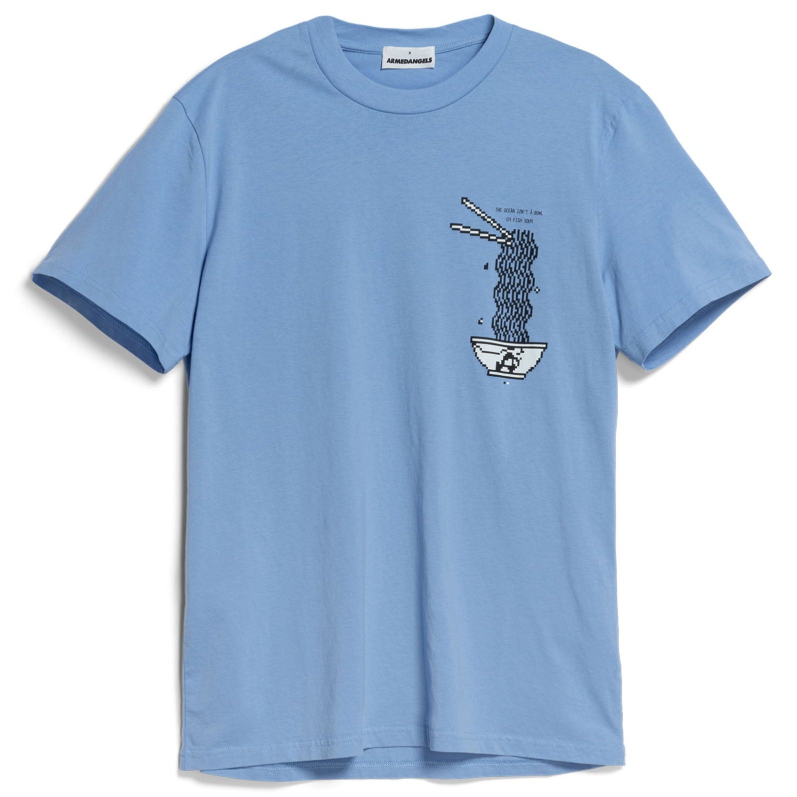 ARMEDANGELS T-Shirt "JAAMES FISH SOUP" Iceberg Blue