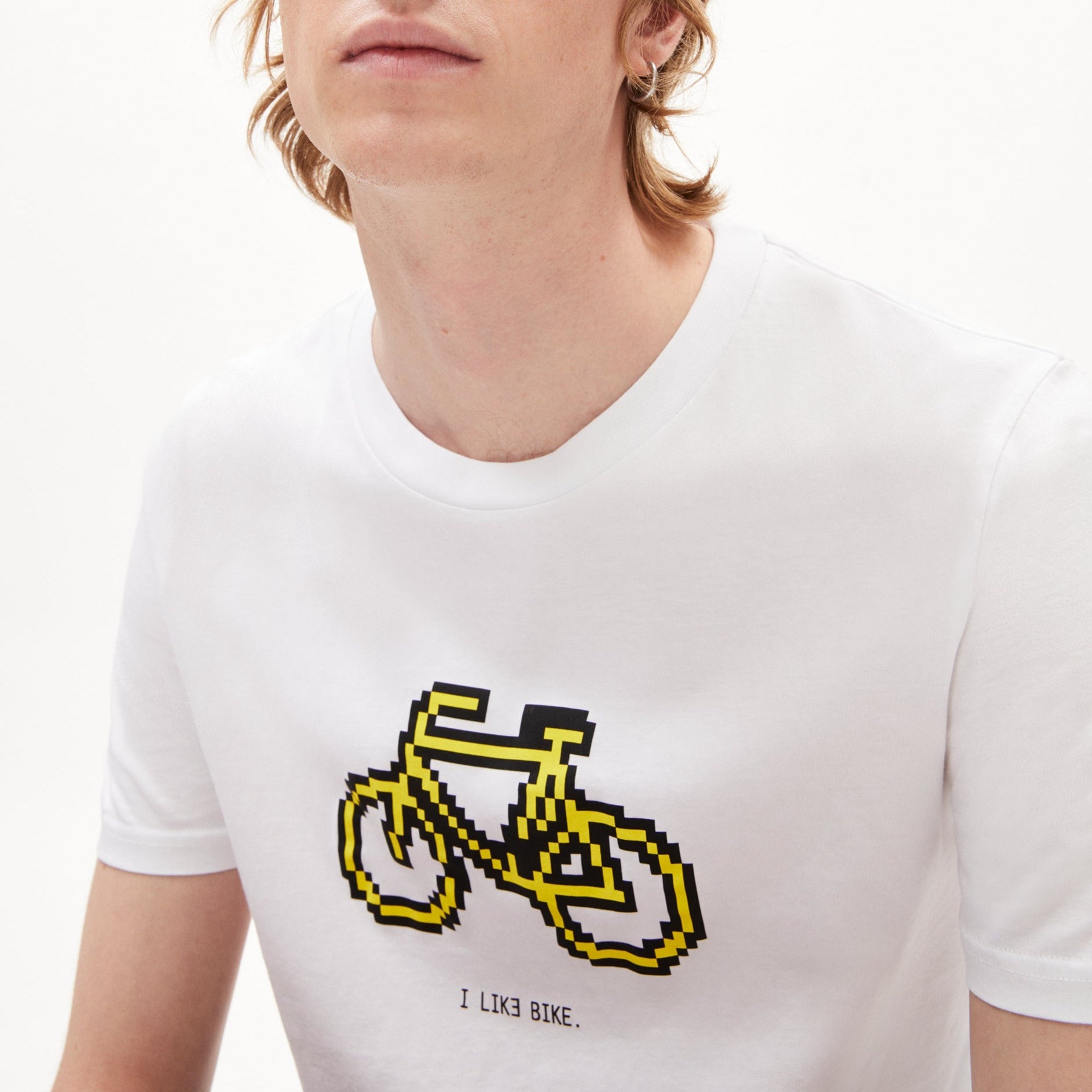 ARMEDANGELS T-Shirt "JAAMES PIXXEL BIKE"