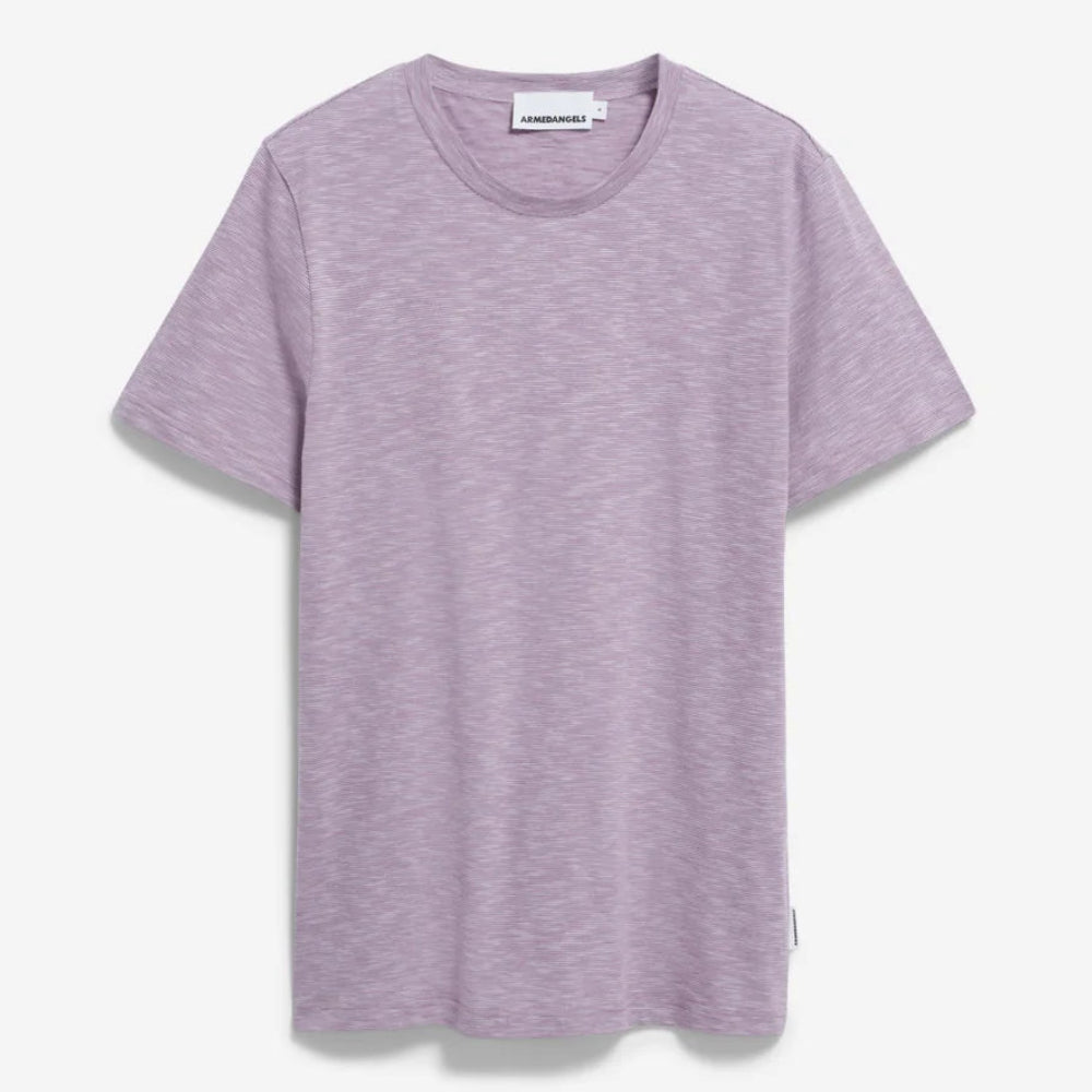 ARMEDANGELS T-Shirt "JAAMES STRUCTURE" Soft Lilac-Sunset Sky
