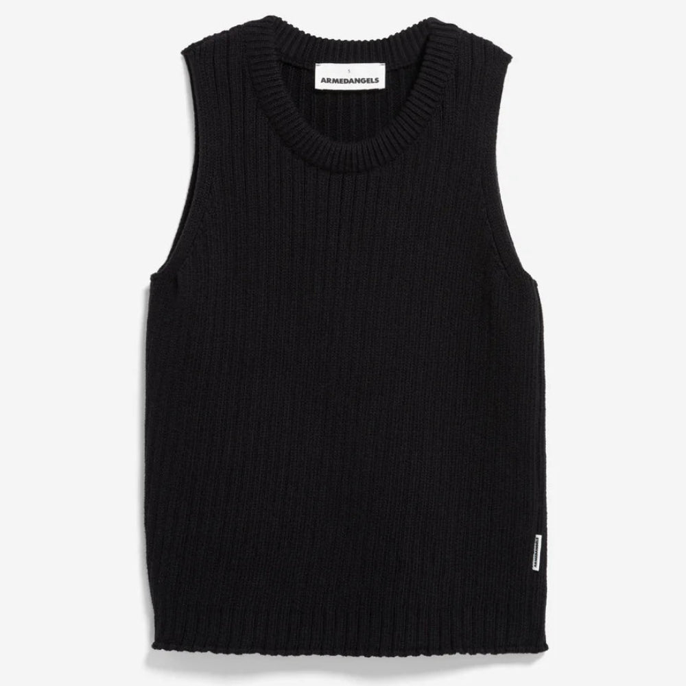 ARMEDANGELS Regular Fit Stricktop "WIOLAA" Black