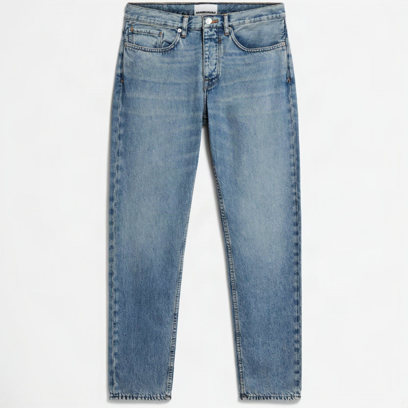 ARMEDANGELS Mid Waist Straight Leg "DYLAANO PREMIUM" Blue Pond