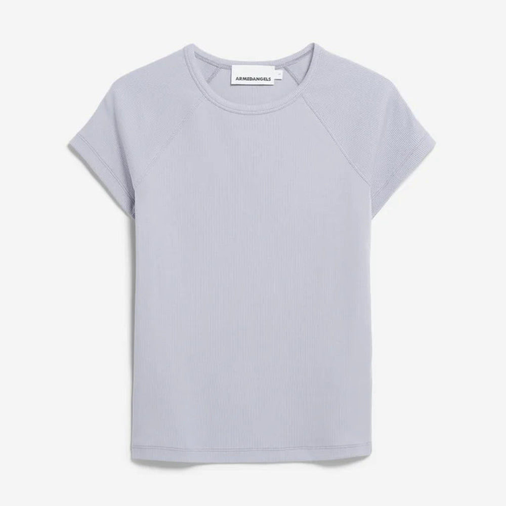 ARMEDANGELS Damen Casual Jersey T-Shirt "HANJAA" Misty Morning