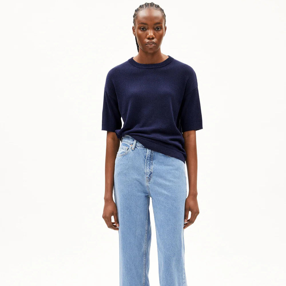 ARMEDANGELS Damen Casual Strickshirt aus Leinen-Mix "LIZAA LINO"