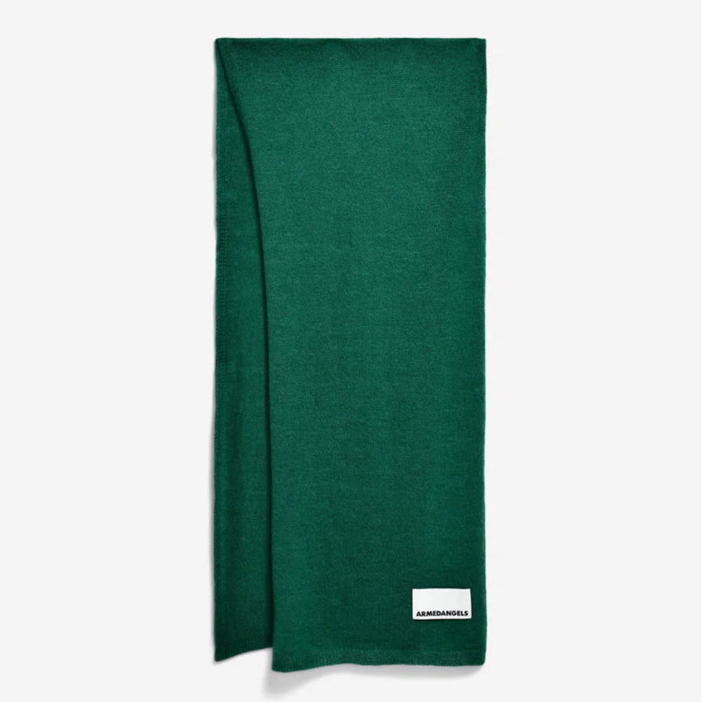 ARMEDANGELS Unisex Casual Accessoires Schal "YUKINAA SOLID" One Size Emerald Green
