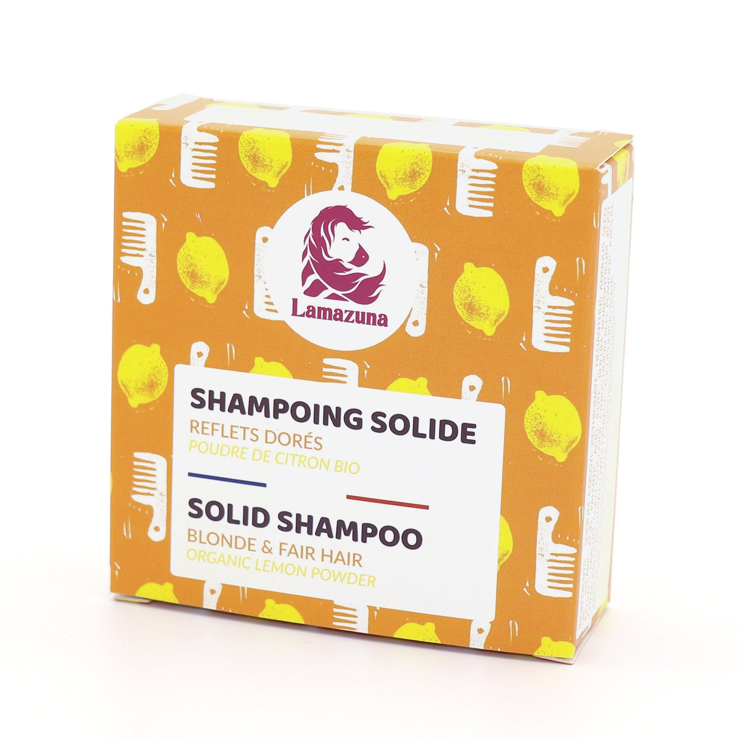 Lamazuna Festes Shampoo "blondes und helleres Haar" 70 ml Organic Lemon Powder