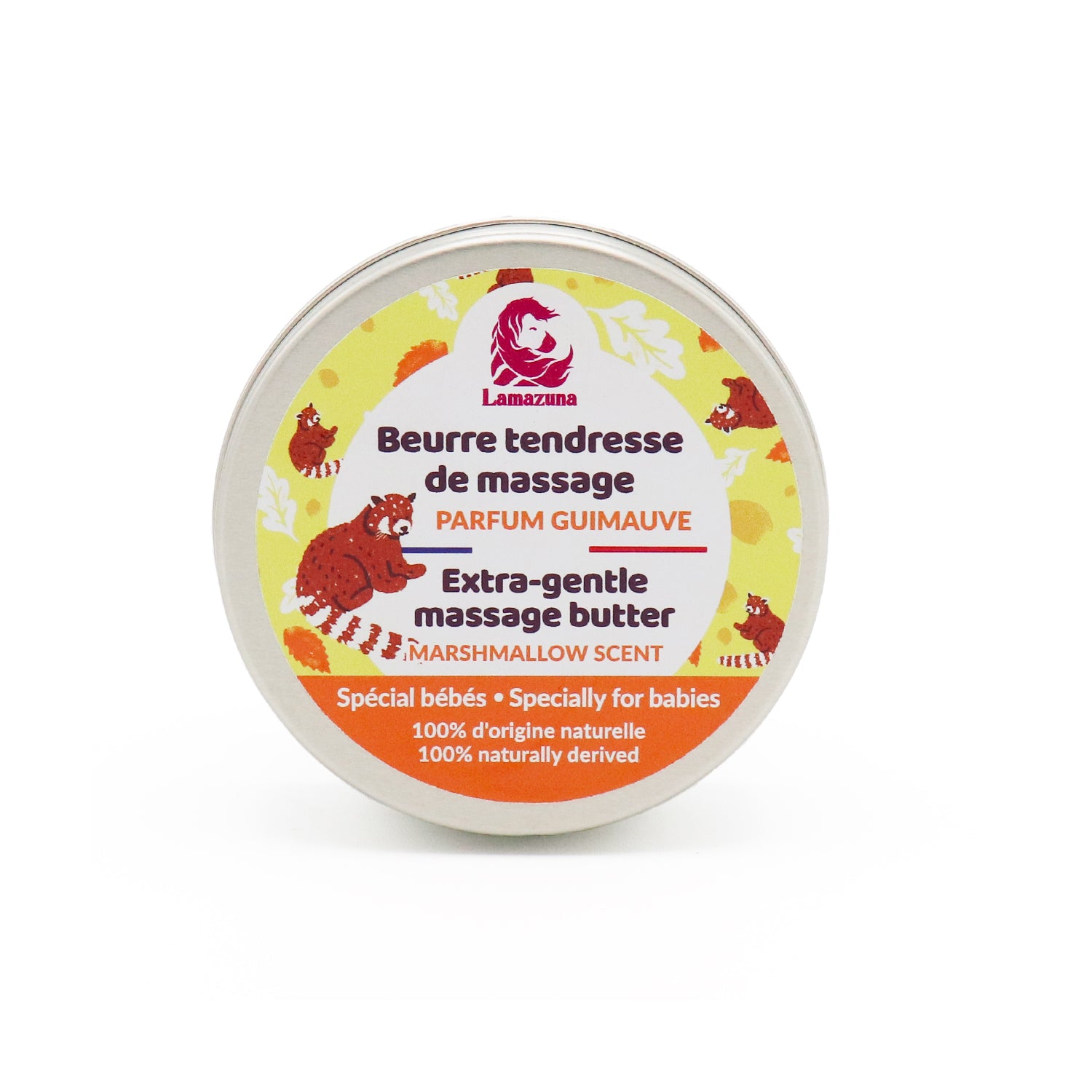 Lamazuna Sanfte Massagebutter für Babys 120 ml Marshmallow