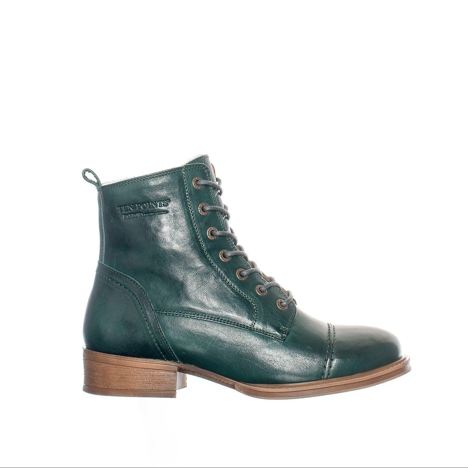 Ten Points Warme Stiefel "Pandora" Botanical Green