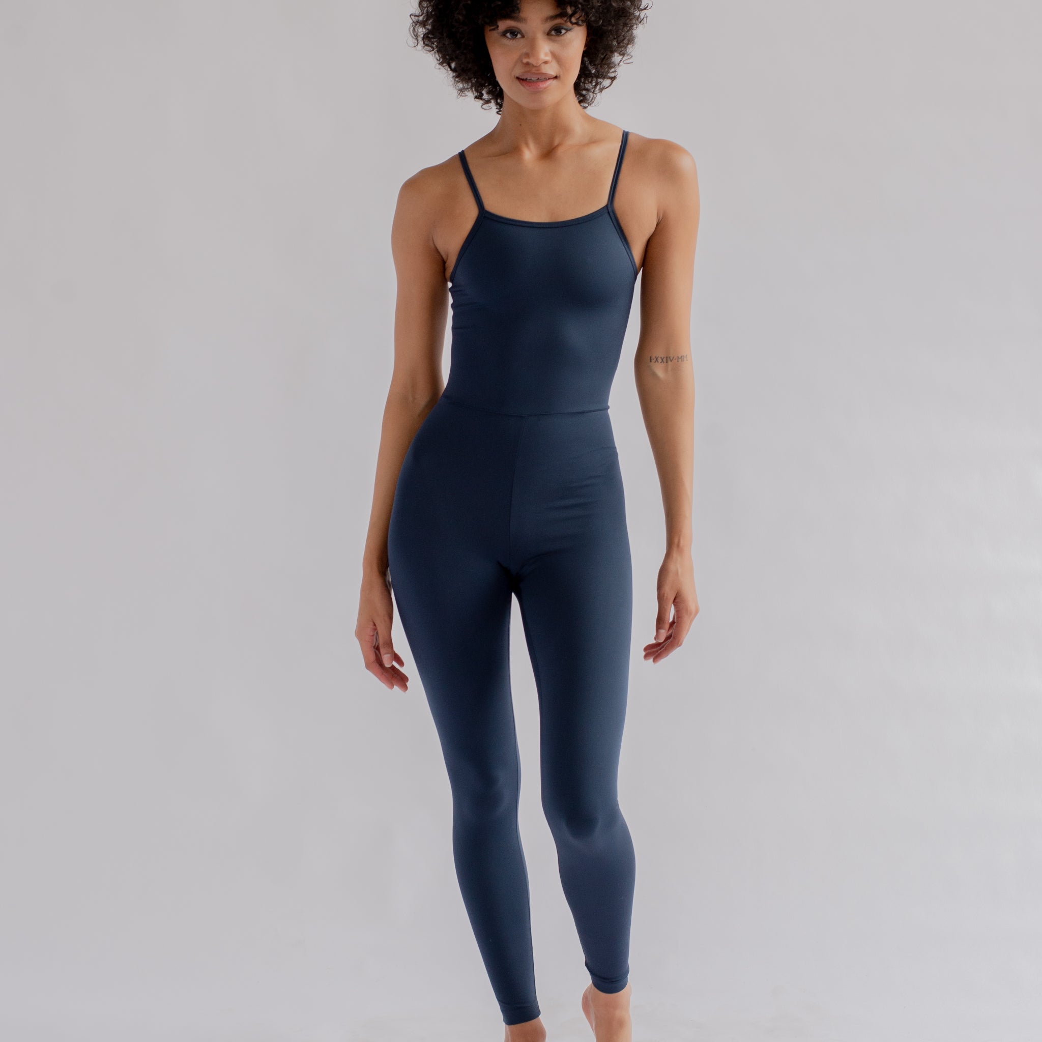 Girlfriend Collective Yoga-Einteiler "The Unitard" Midnight