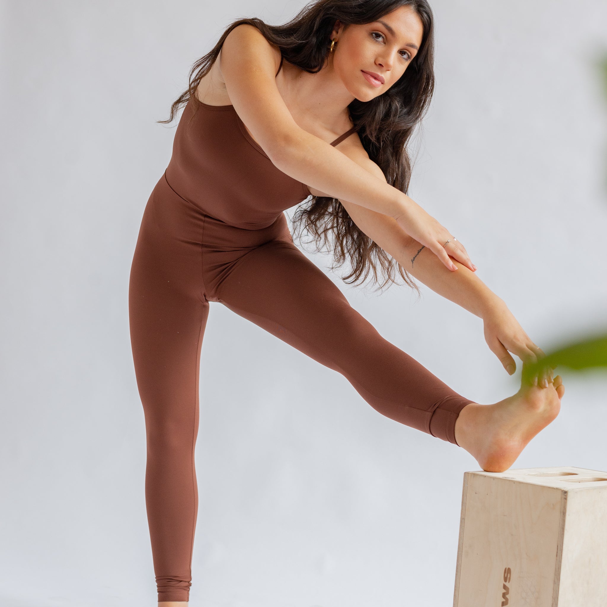 Girlfriend Collective Yoga-Einteiler "The Unitard" Earth