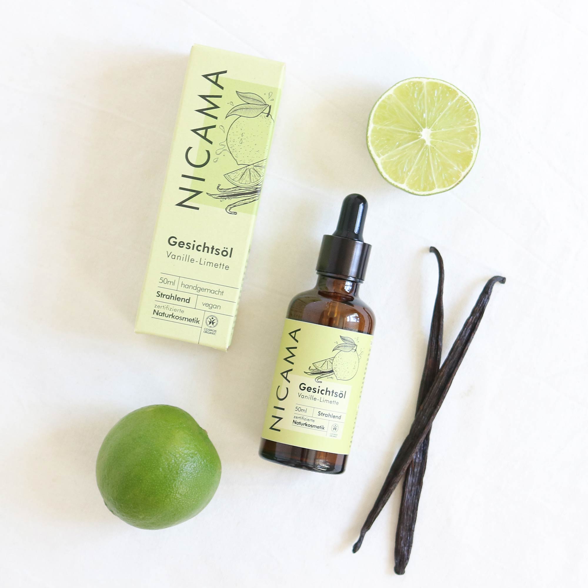 NICAMA Gesichtsöl Vanille-Limette 50 ml