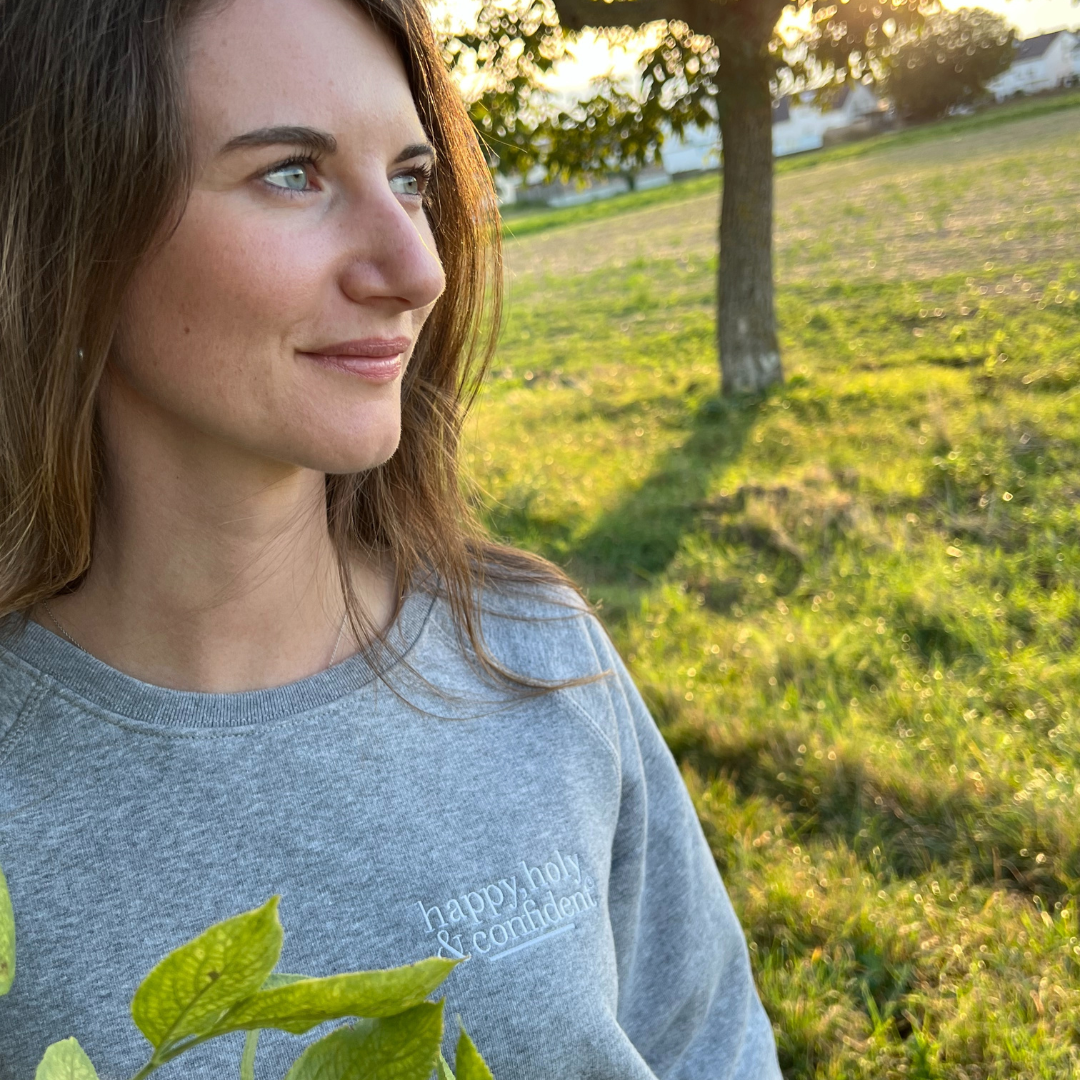 Rock on & Namasté Sweatshirt "Happy Holy & Confident"