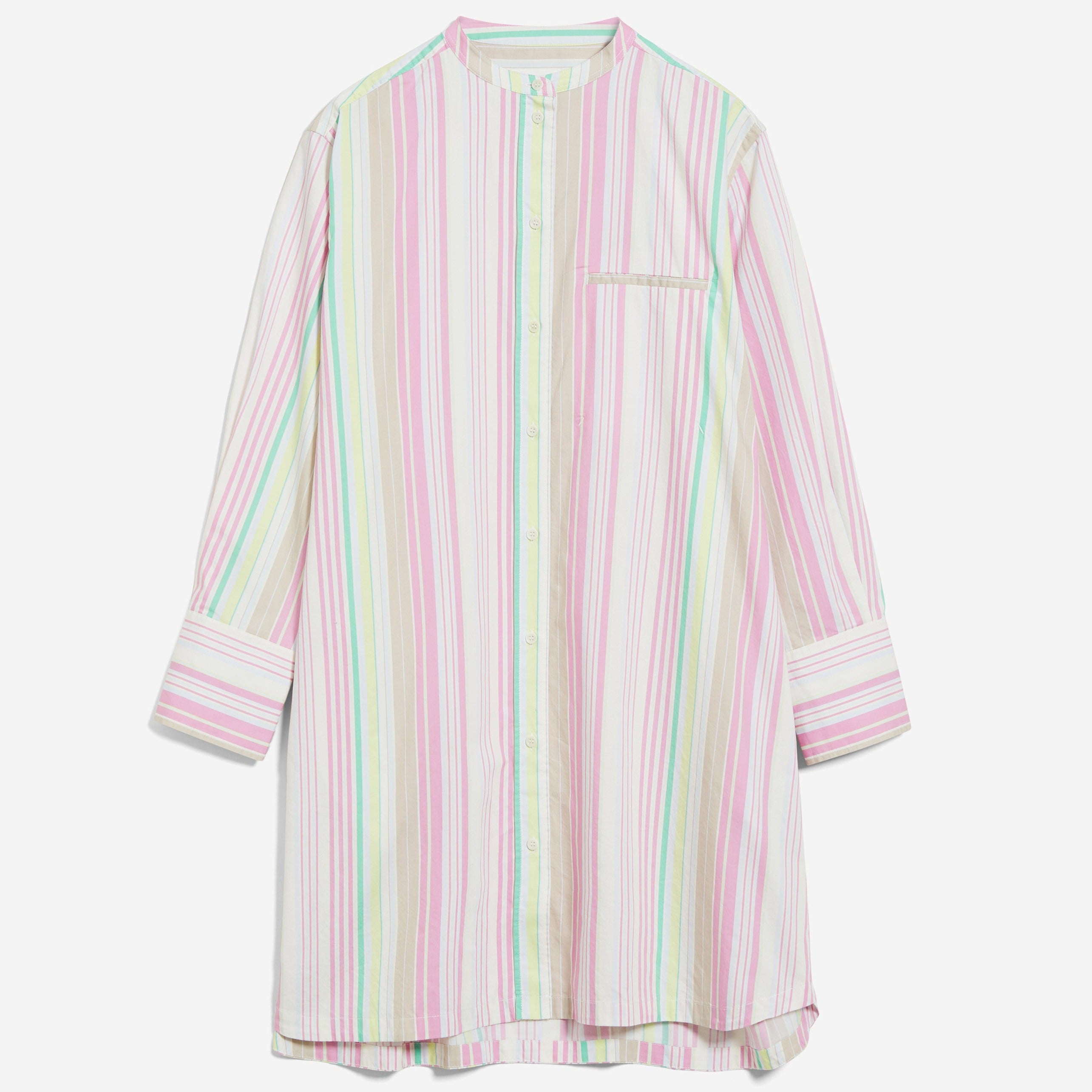 ARMEDANGELS Webkleid "VAAJA STRIPES" Off-white