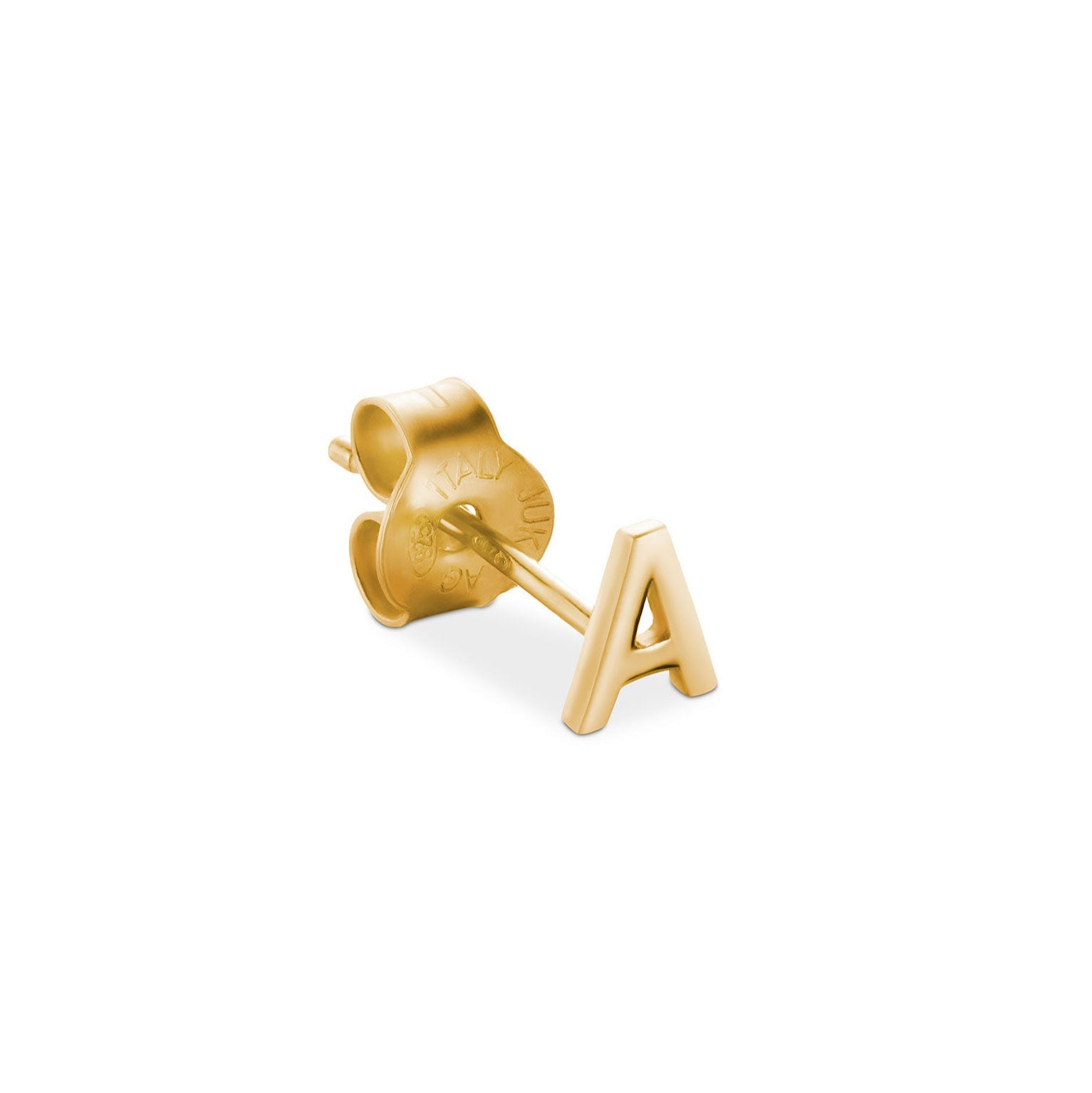 Jukserei Ohrstecker "LETTER" Gold A