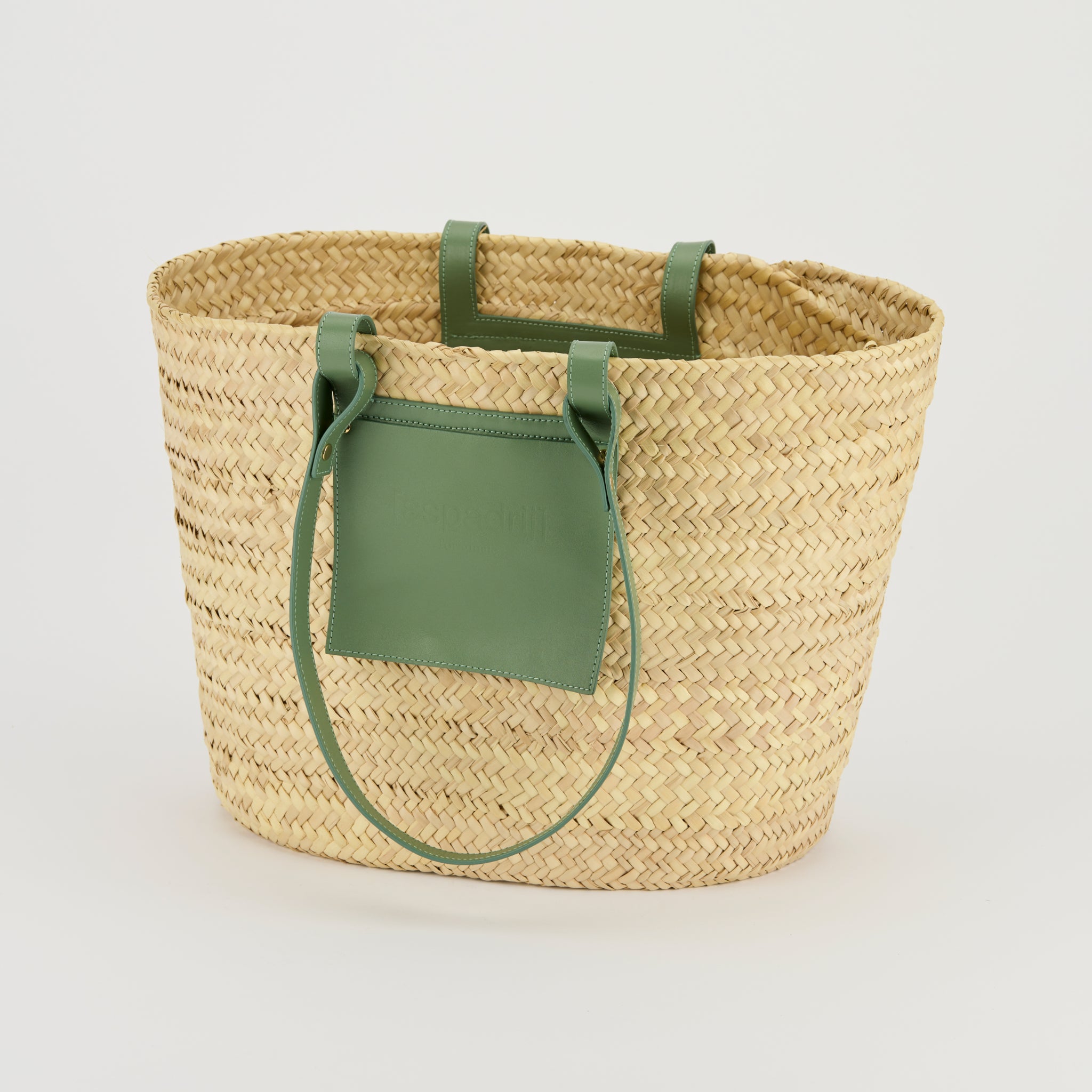 Espadrij l´originale Korb "PALMBASKET LUXE POCKET" One Size Vert Clair