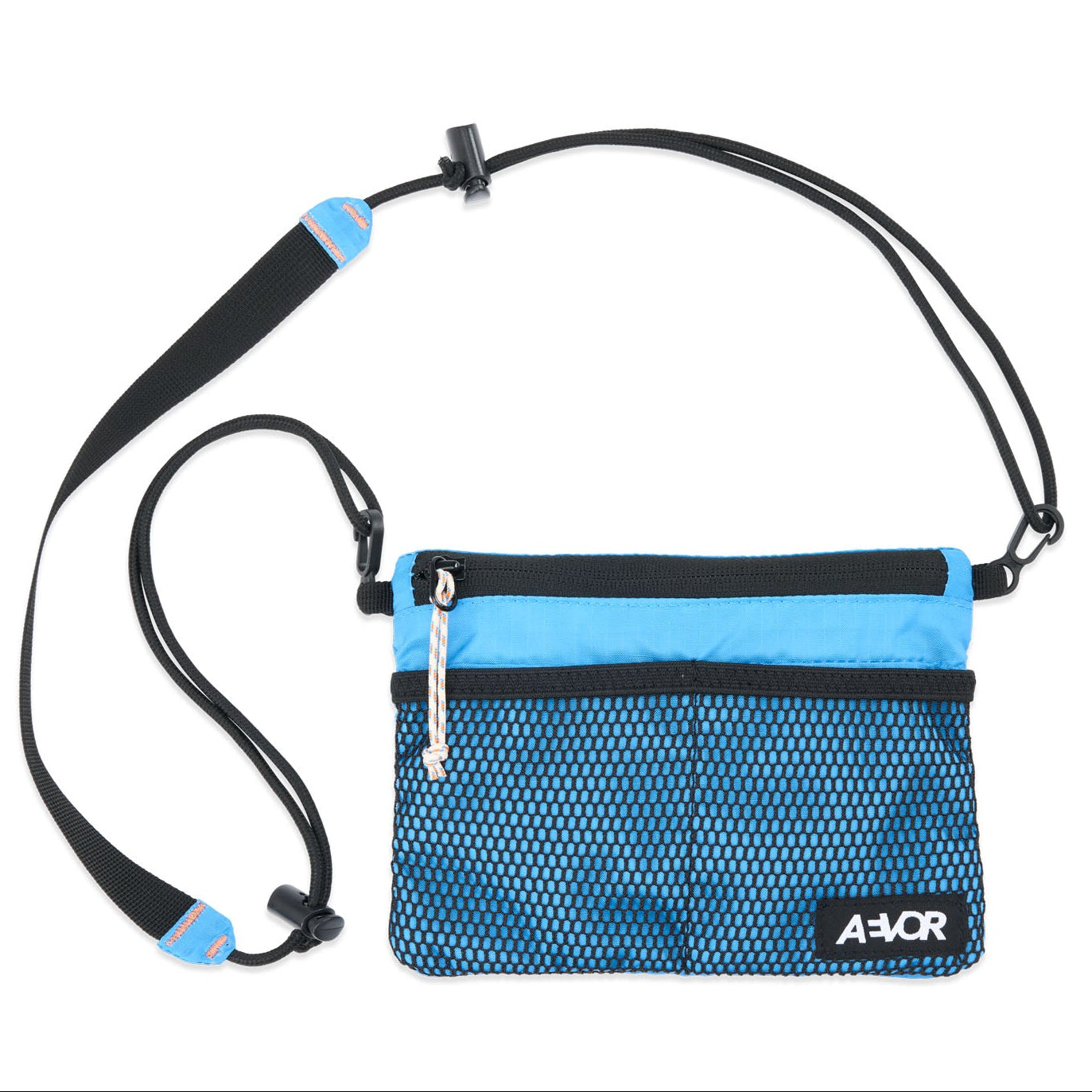 AEVOR Brusttasche "Chest Pouch" Ripstop Retro Blue 15 x 20 x 1 cm