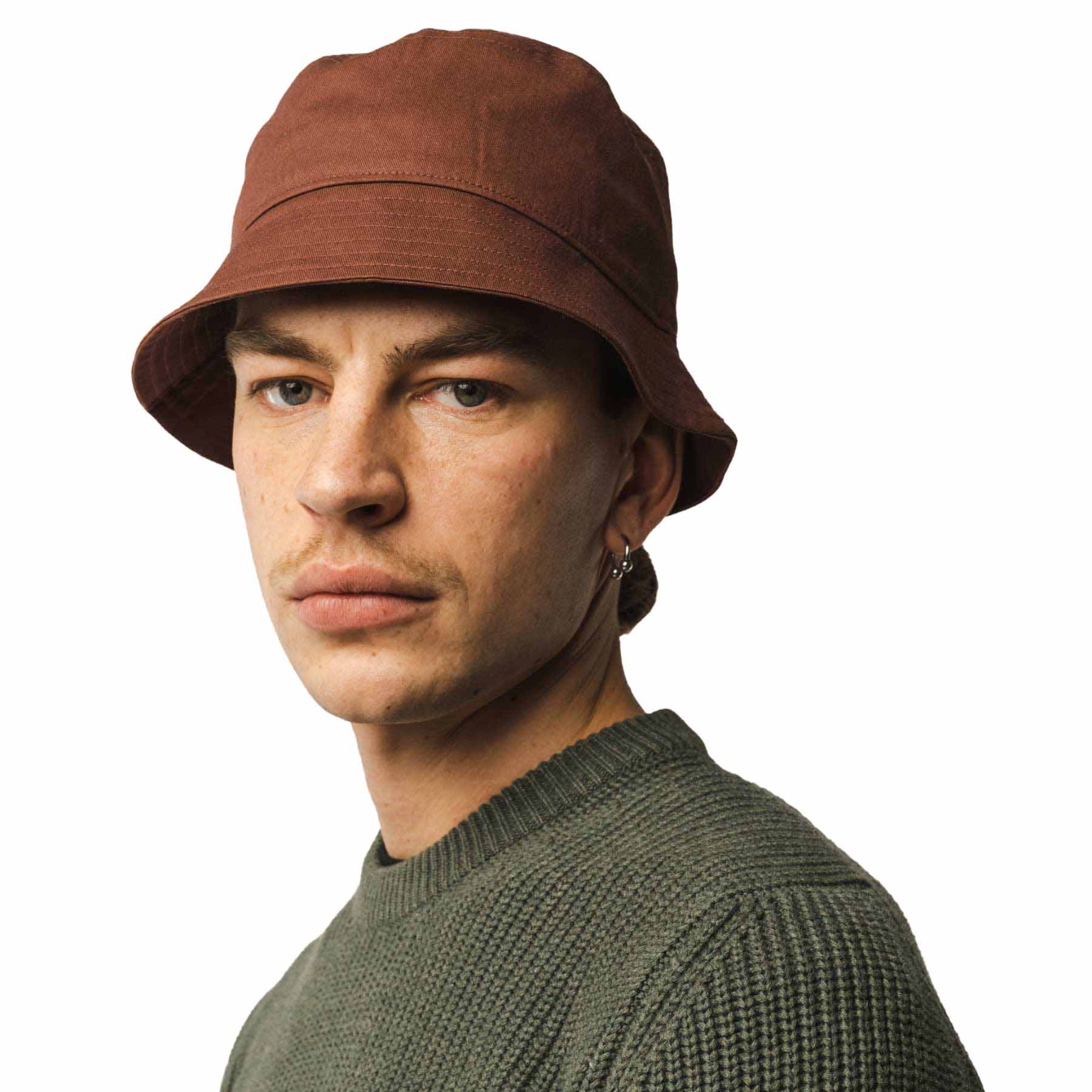 MELA Unisex Bucket Hat "AFTAB" Onesize Mahagoni