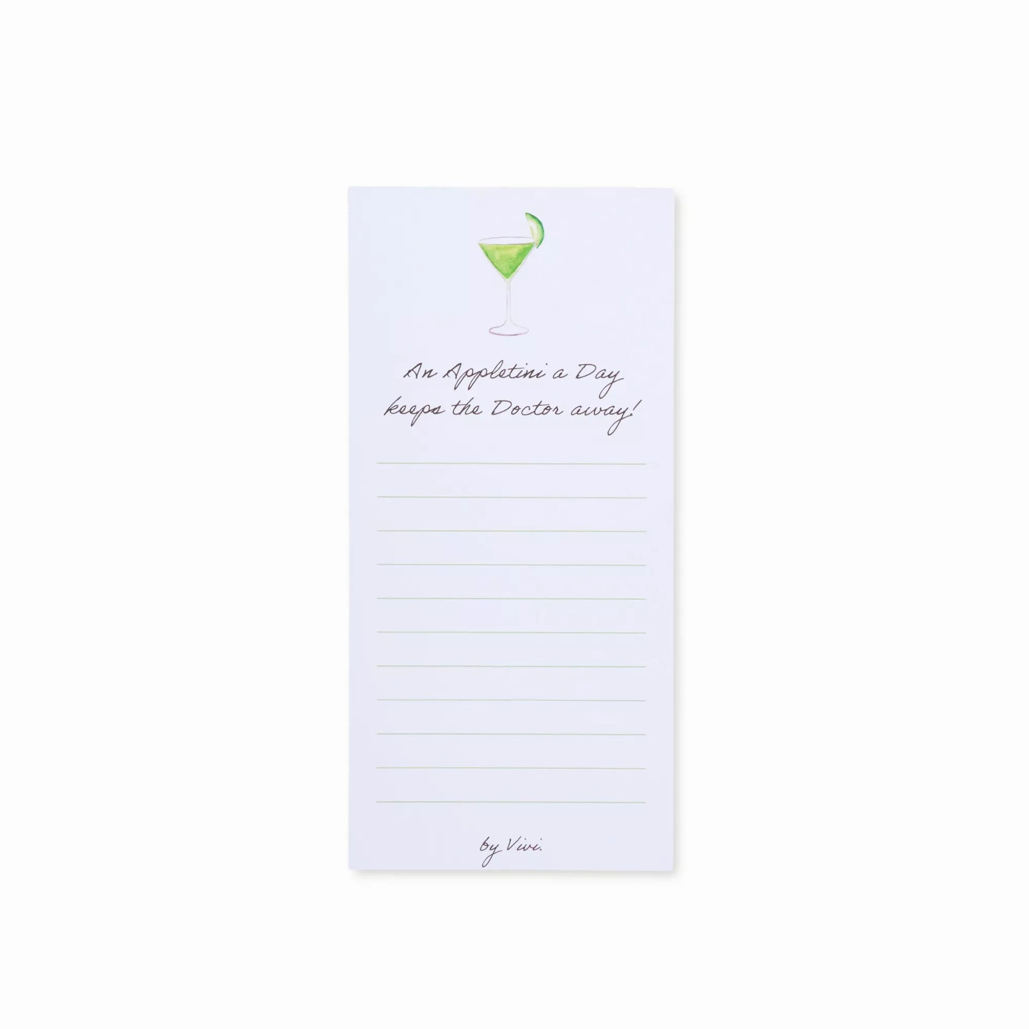 by Vivi Notizblock 10x21 cm Appletini