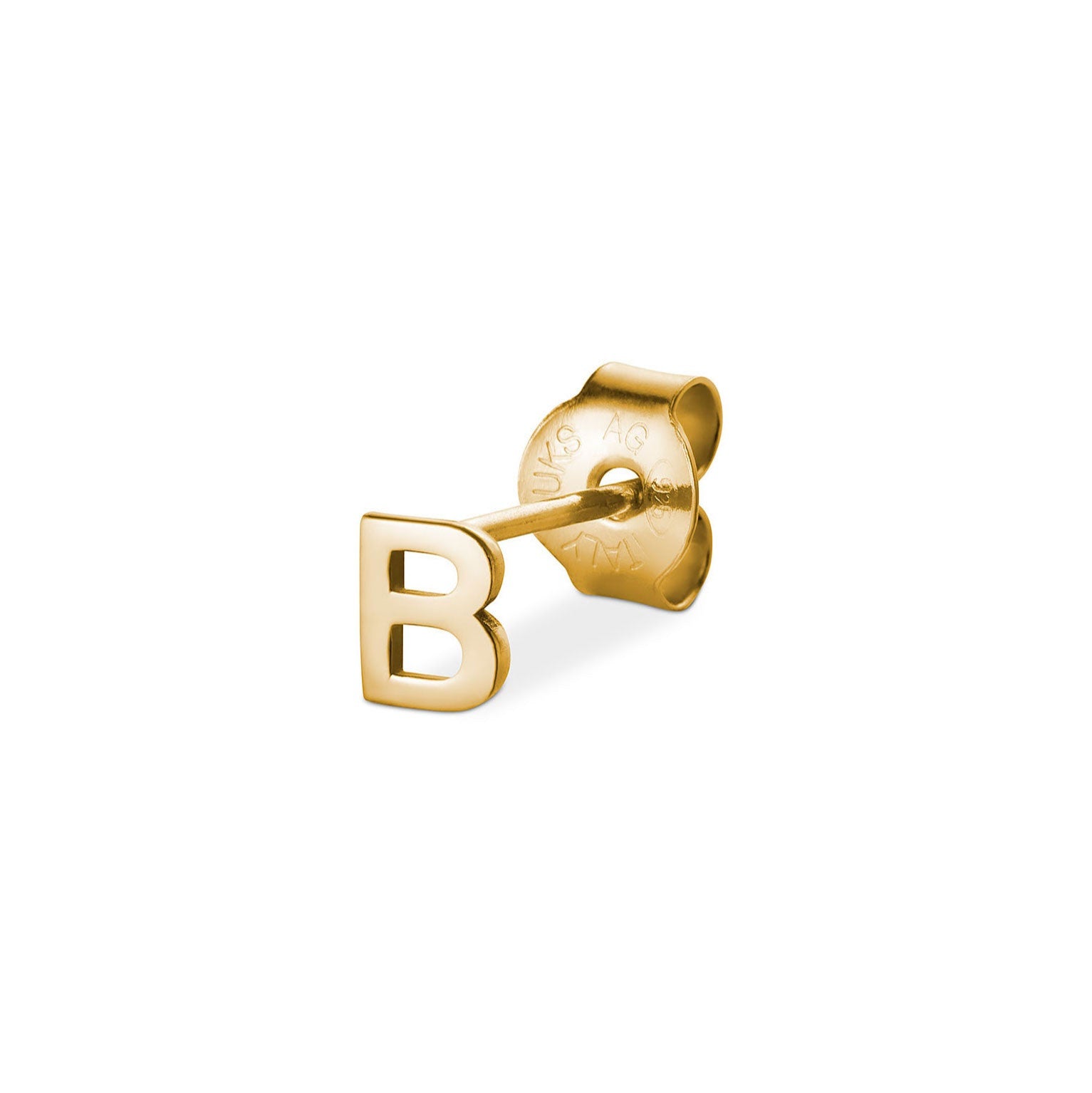 Jukserei Ohrstecker "LETTER" Gold B