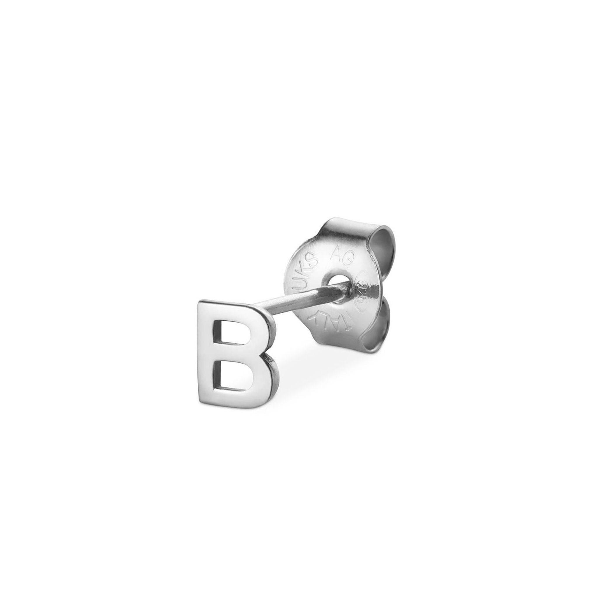 Jukserei Ohrstecker "LETTER" Silber B