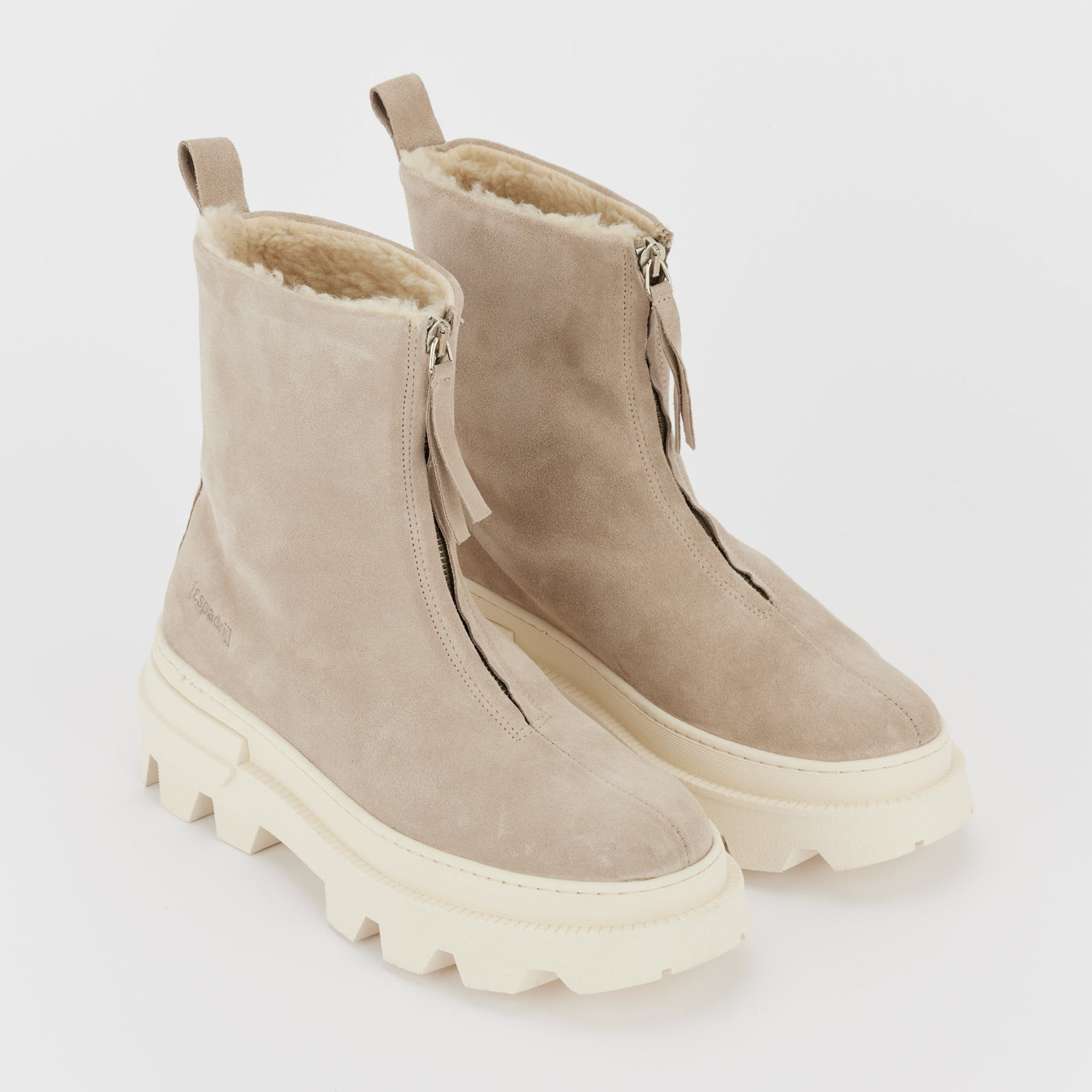 Espadrij l´originale Stiefelette "Zipper Bootie" Beige