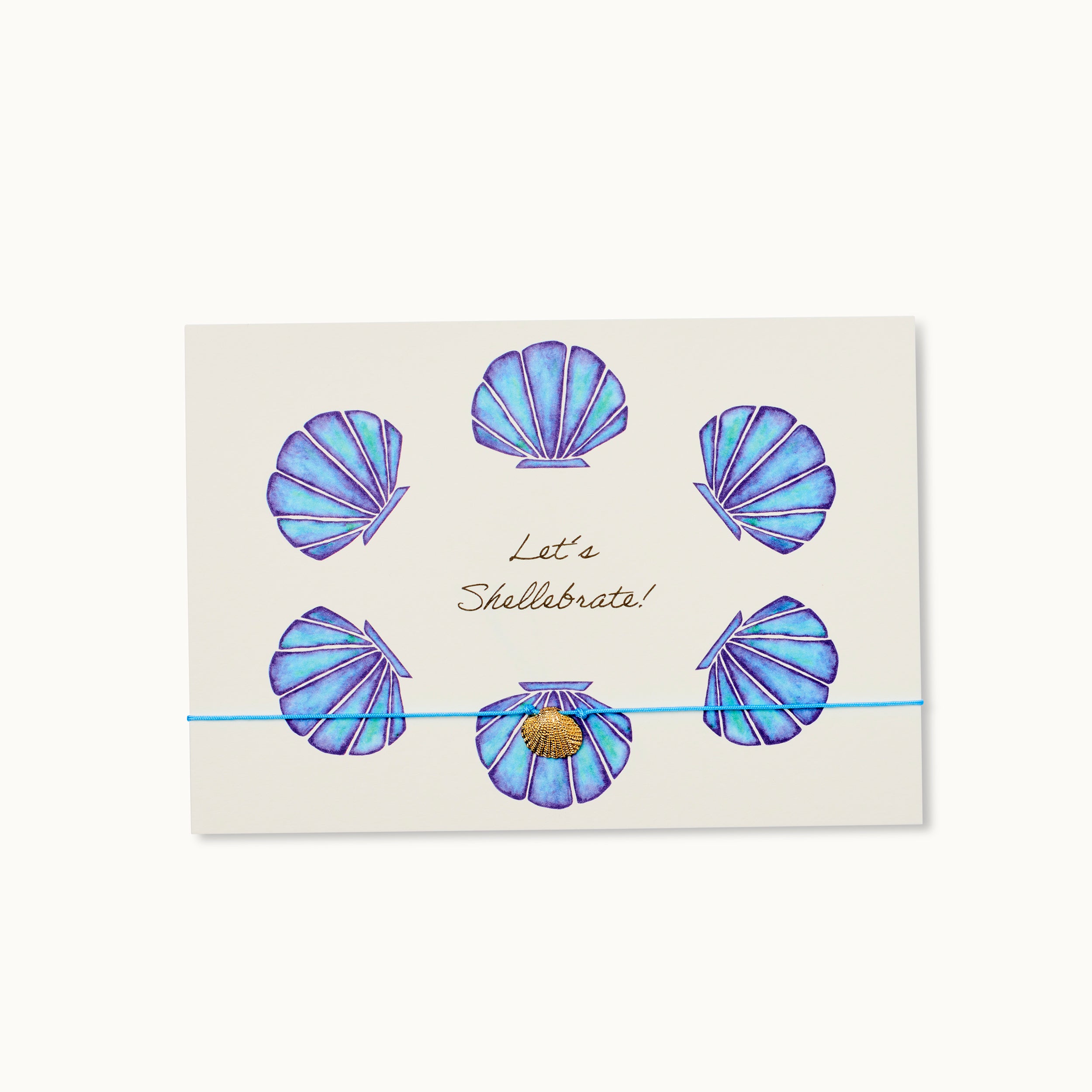 by Vivi Armband-Karte Let´s Shellebrate! DIN C6