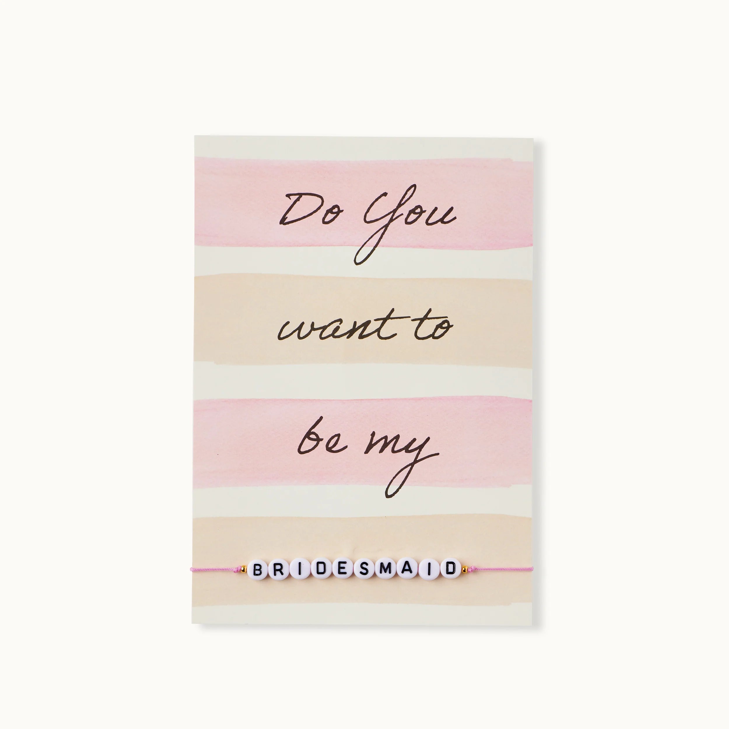 by Vivi Armband-Karte Do you want to be my Bridesmaid DIN C6