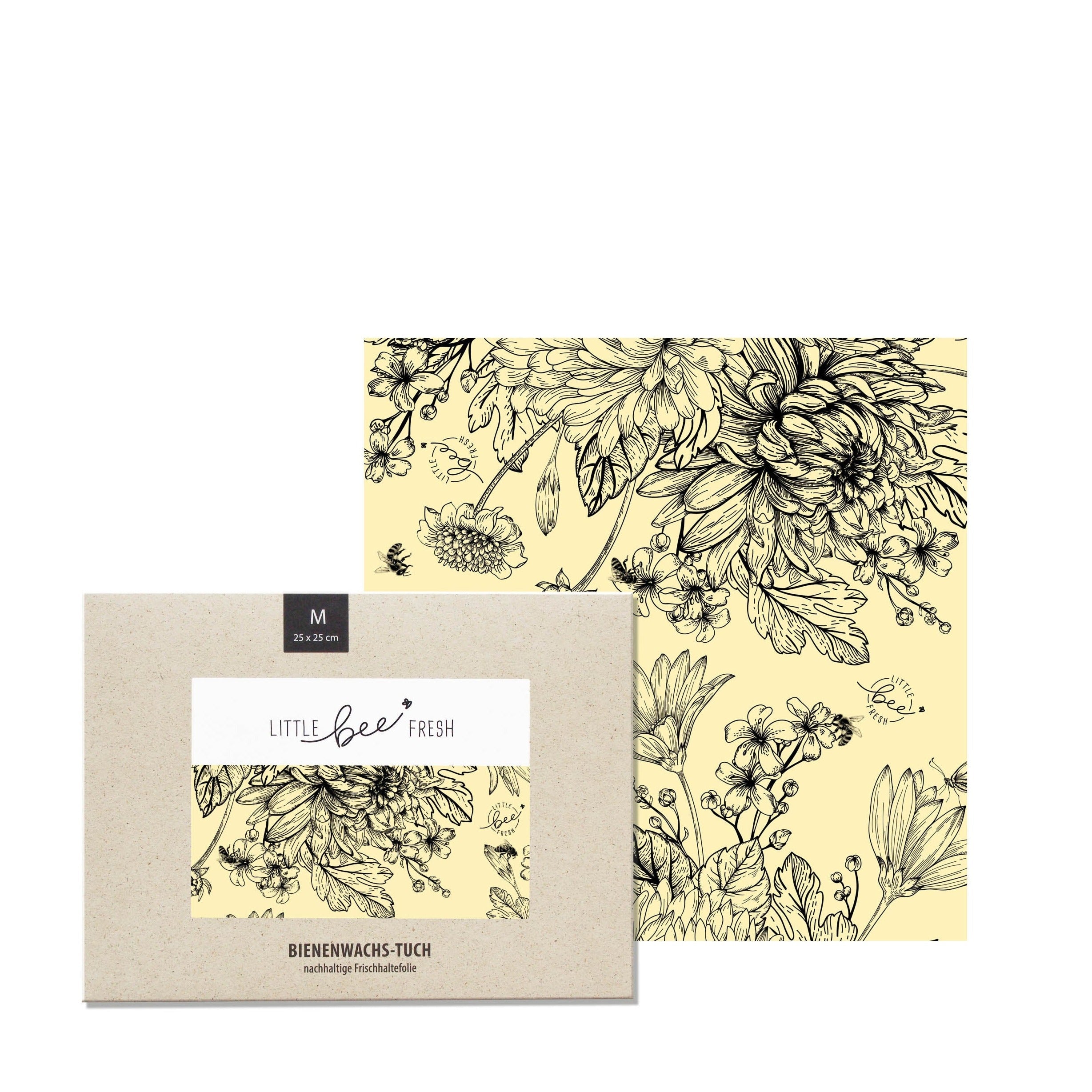 Naturalou Bio-Bienenwachstuch von Little Bee Fresh M Blumenwiese