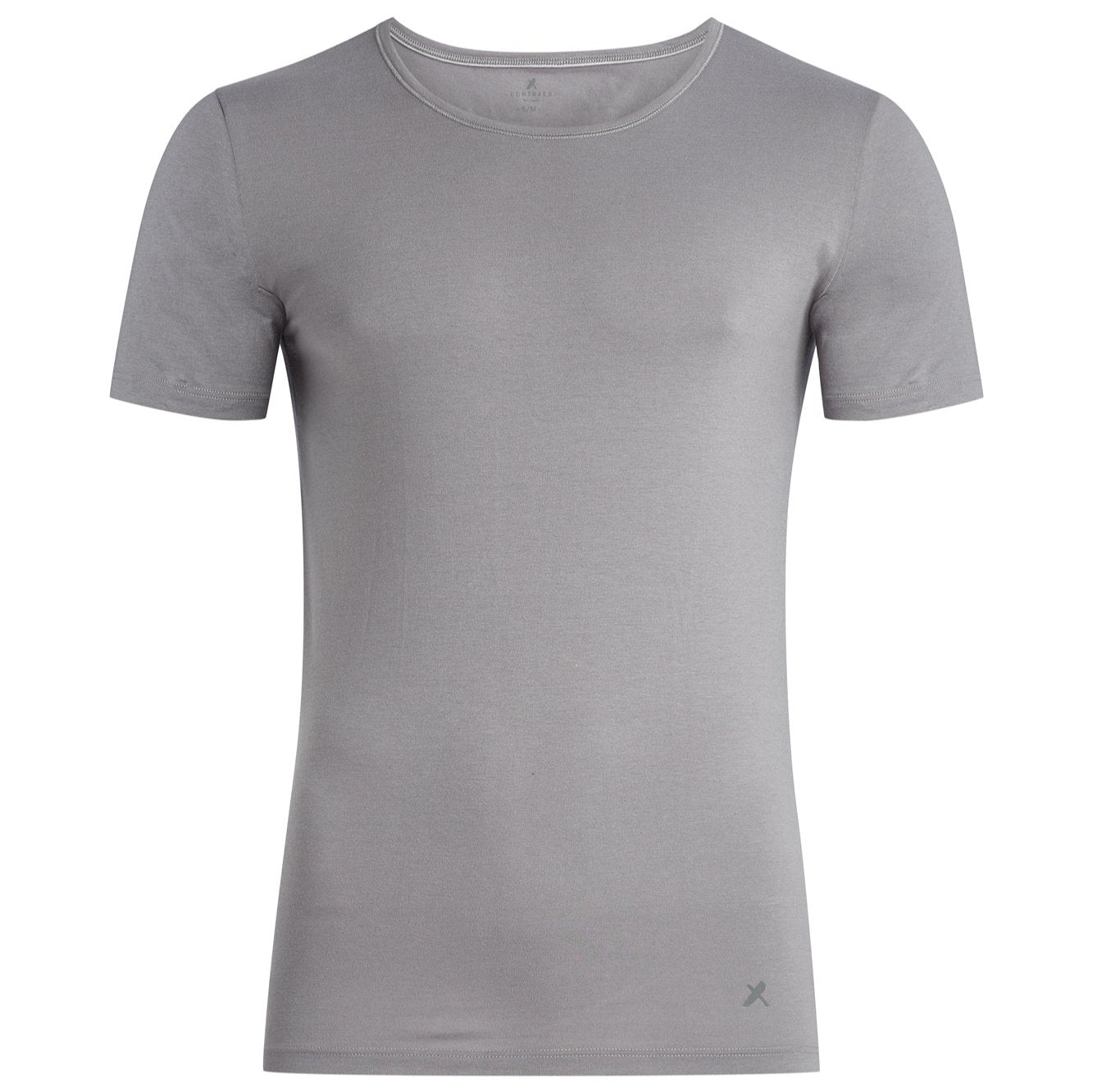 Contraer Rundhals T-Shirt kurzarm Frostgrau