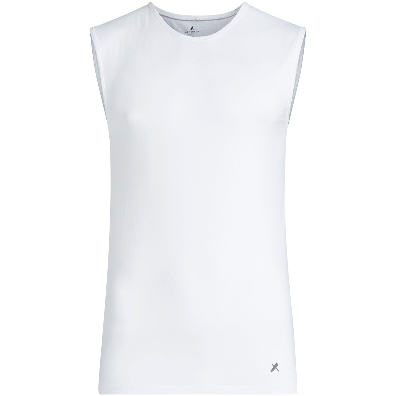 Contraer Rundhals T-Shirt 1/4 Arm Weiß