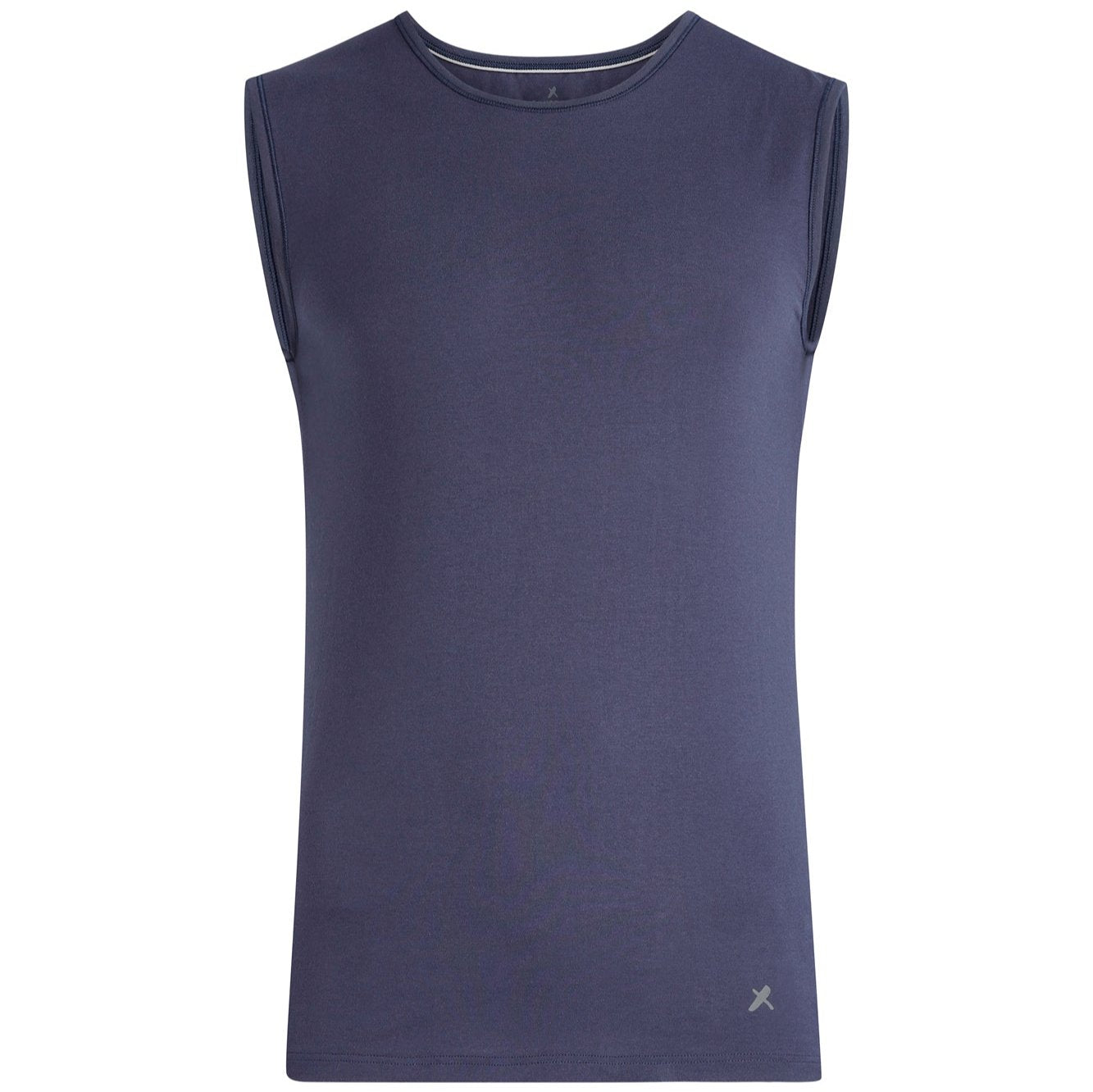 Contraer Rundhals T-Shirt 1/4 Arm Mitternachtblau