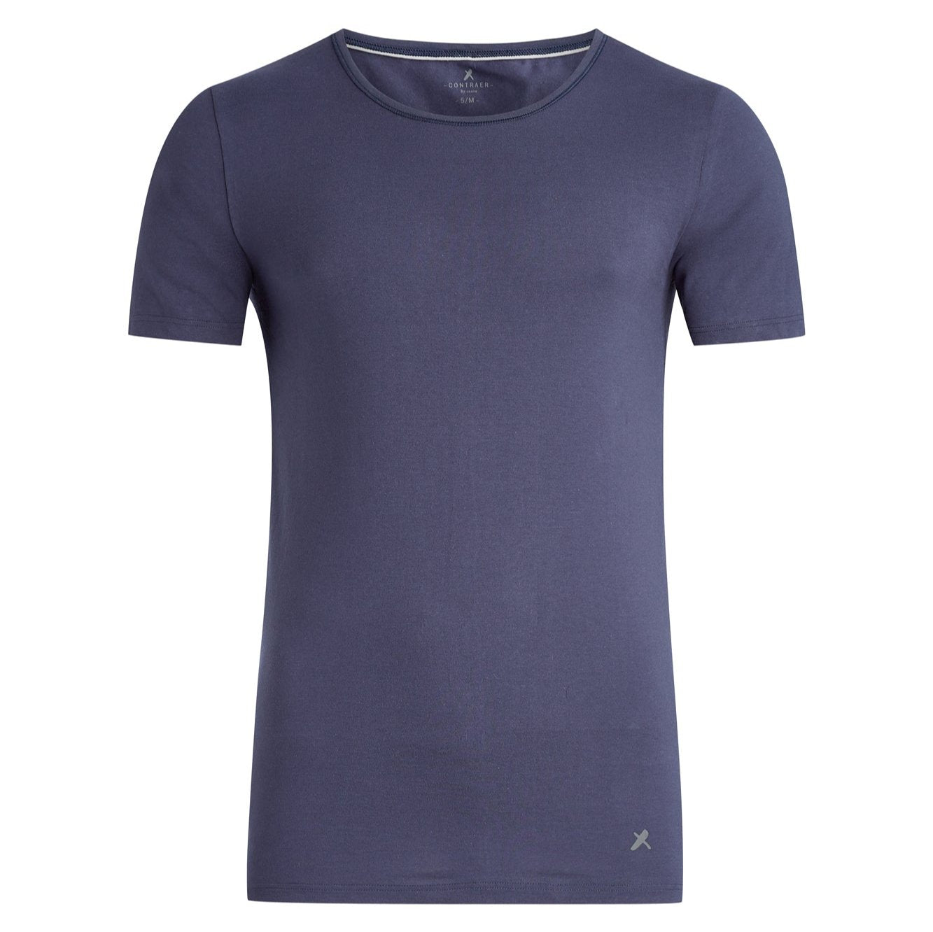 Contraer Rundhals T-Shirt kurzarm Mitternachtblau