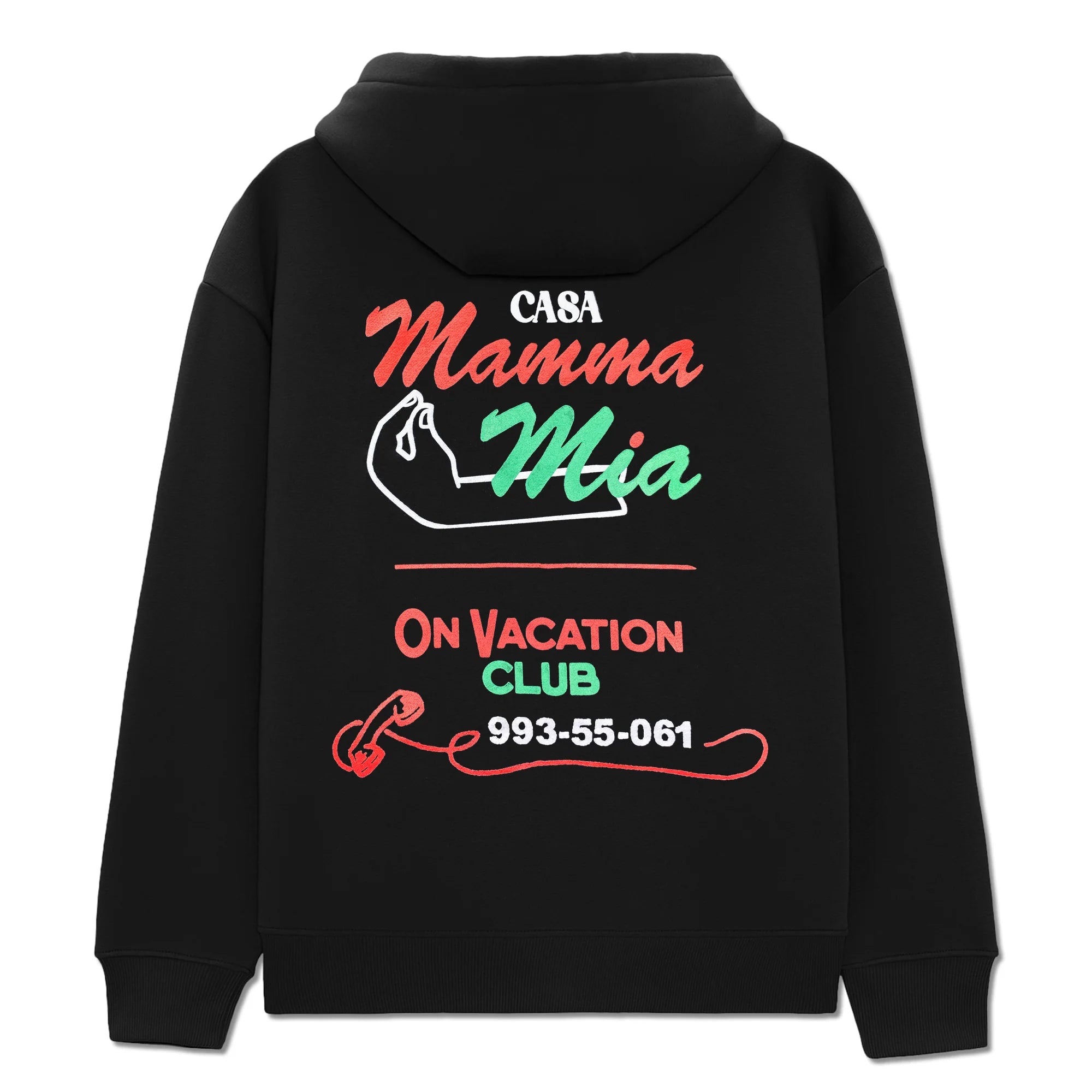 On Vacation Unisex Hoodie "Casa Mamma Mia" Black