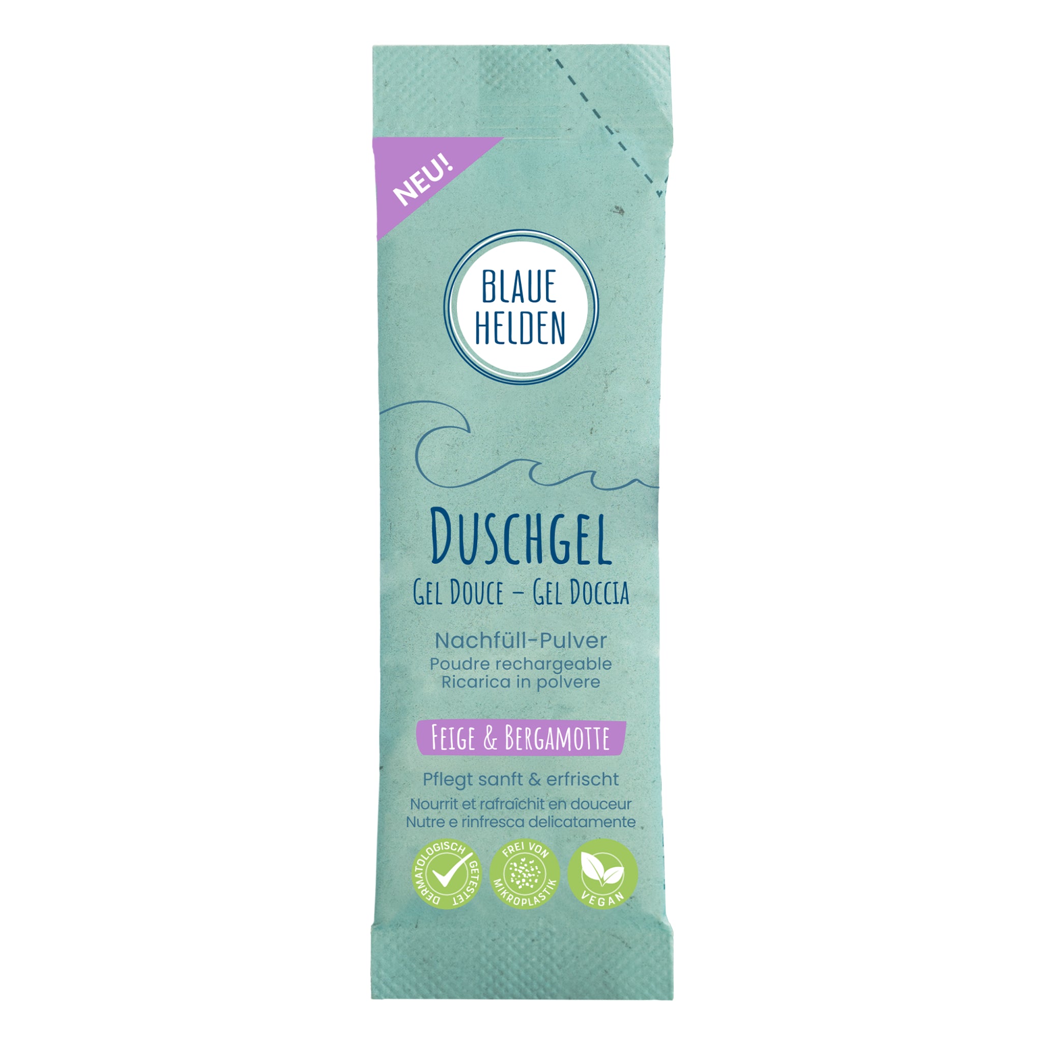 Blaue Helden Duschgel Nachfüllpulver "Feige & Bergamotte" 15 g