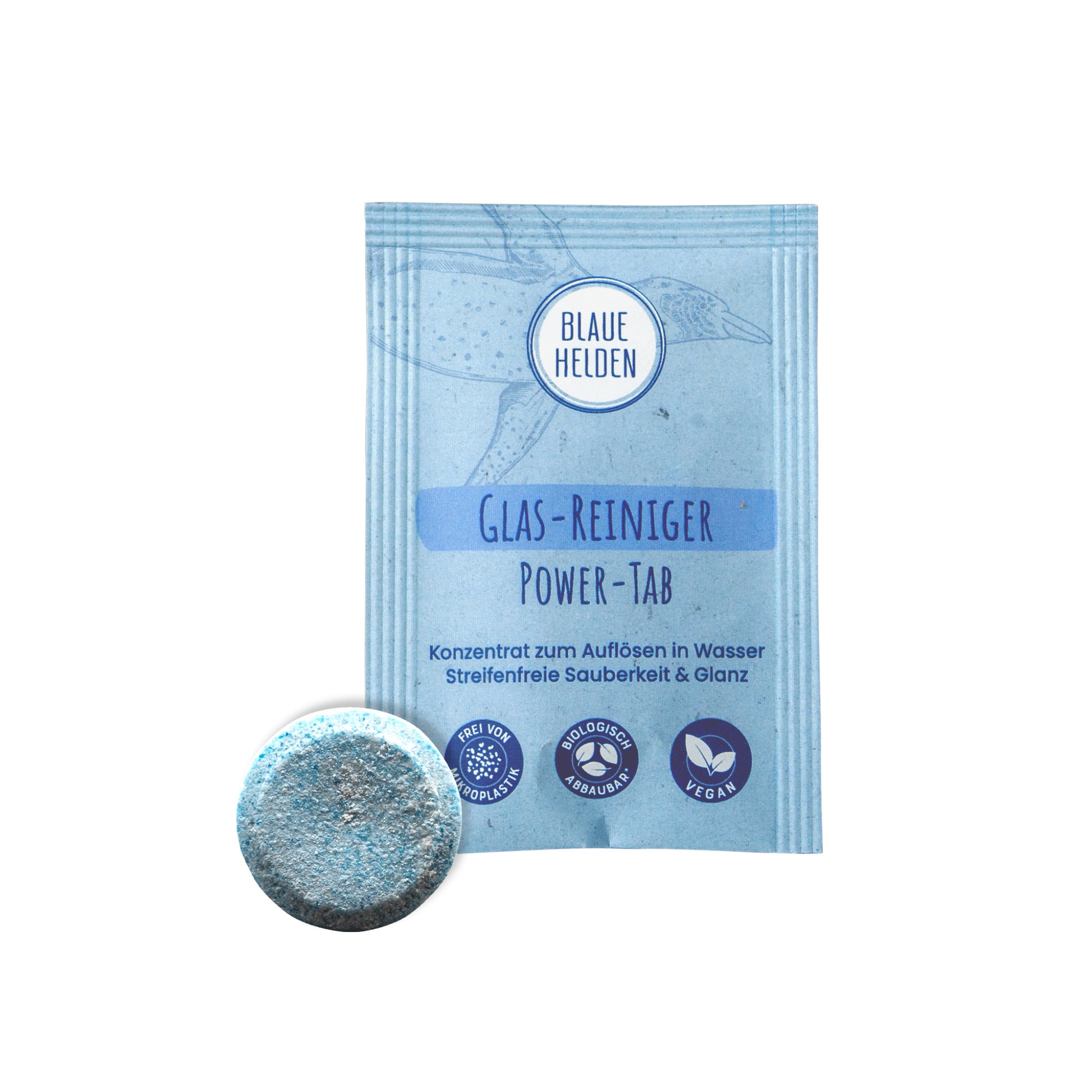Blaue Helden Glasreiniger zum Nachfüllen "Power-Tab" 5 g